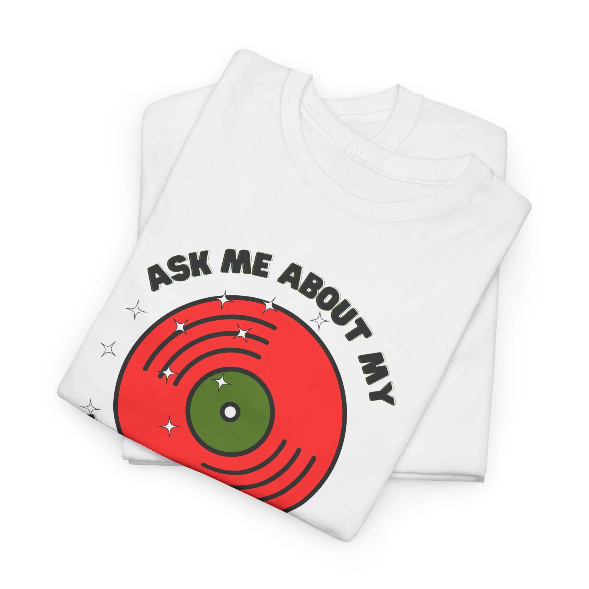 'Ask Me About My Record Collection' Men's T-Shirt - Image 13