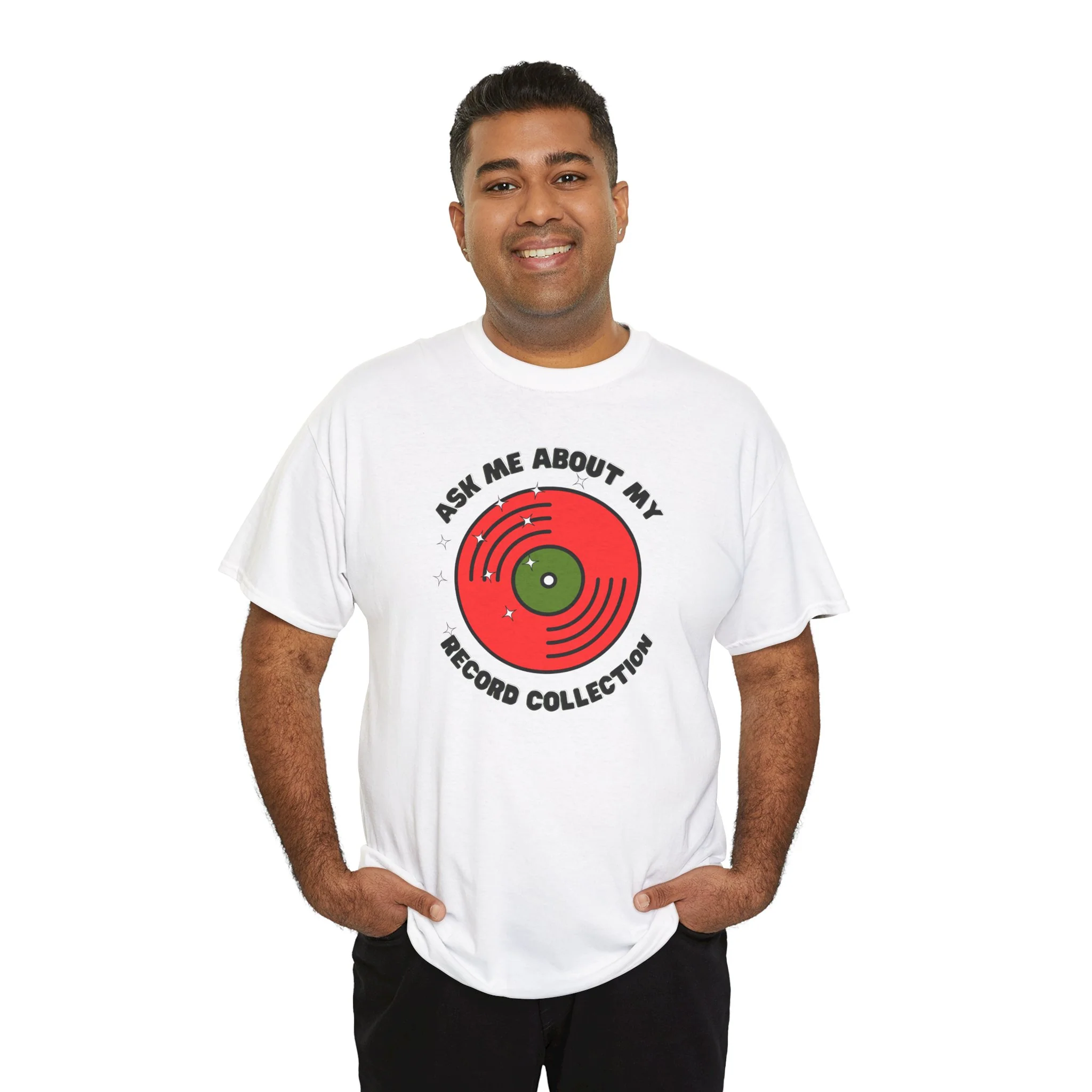 'Ask Me About My Record Collection' Men's T-Shirt - Image 16