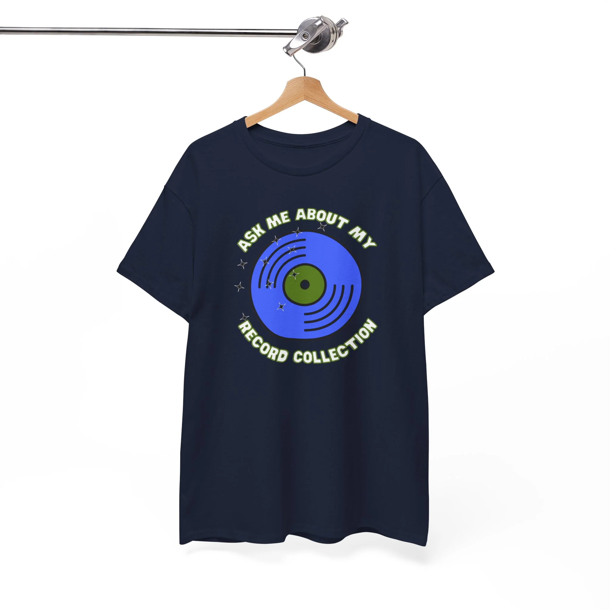 'Ask Me About My Record Collection' Men's T-Shirt - Image 21
