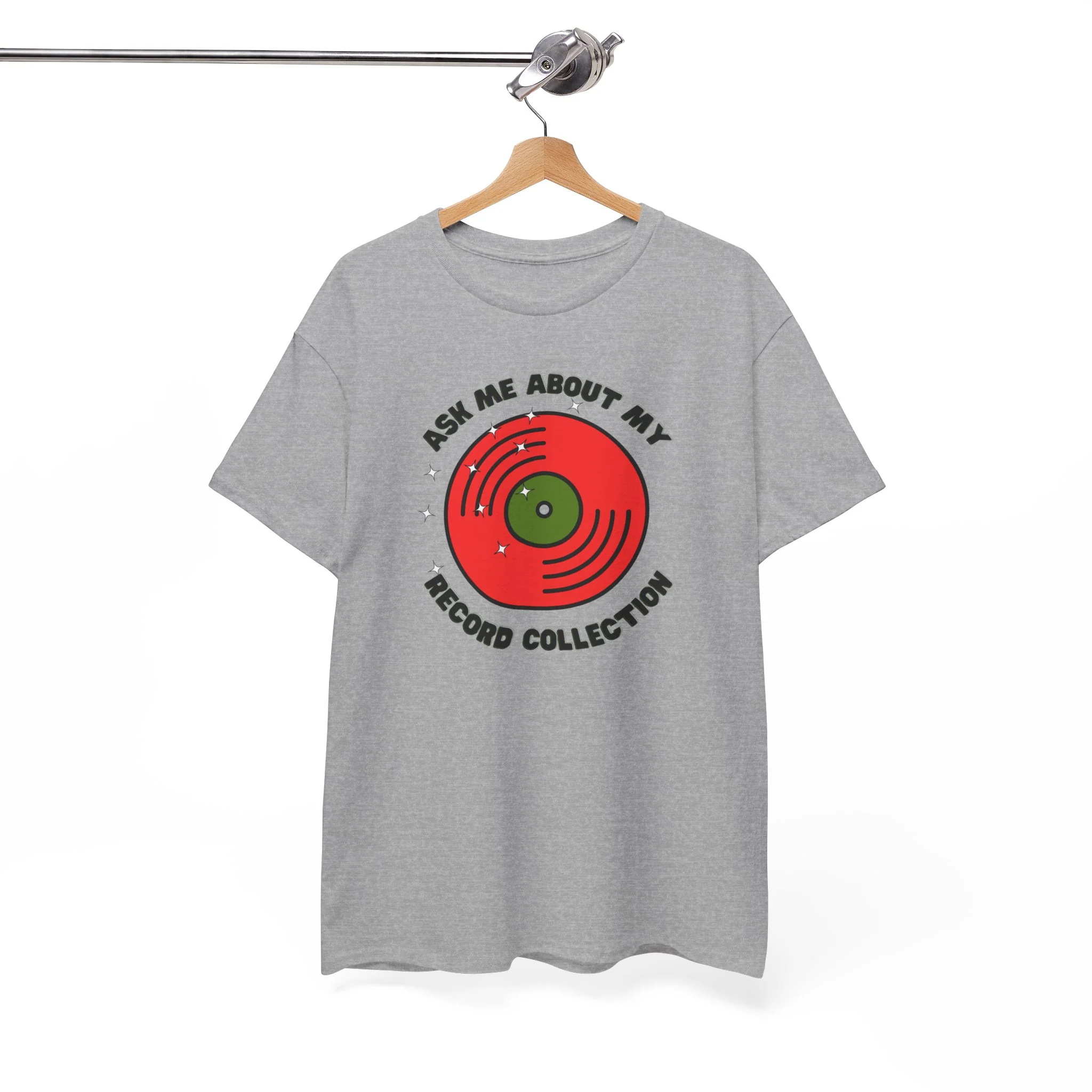 'Ask Me About My Record Collection' Men's T-Shirt - Image 3