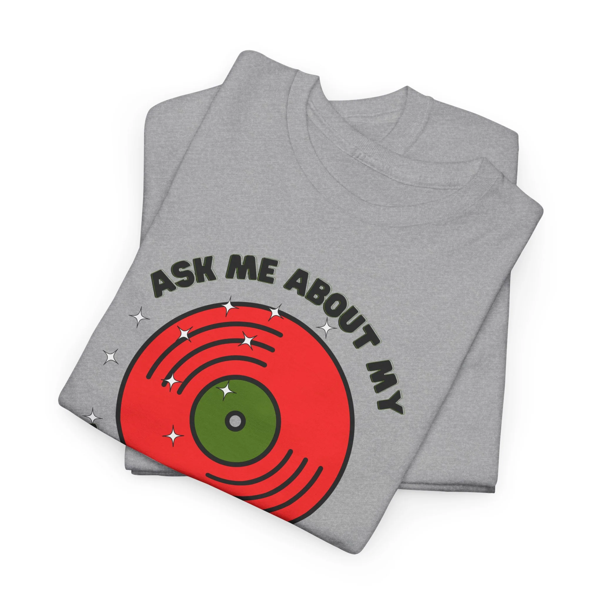 'Ask Me About My Record Collection' Men's T-Shirt - Image 4