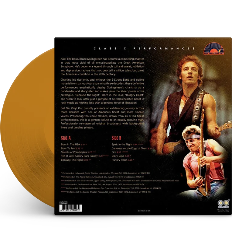 Bruce Springsteen – Greatest Hits Live (12-Inch Album on 180g Brown Vinyl) - Image 3