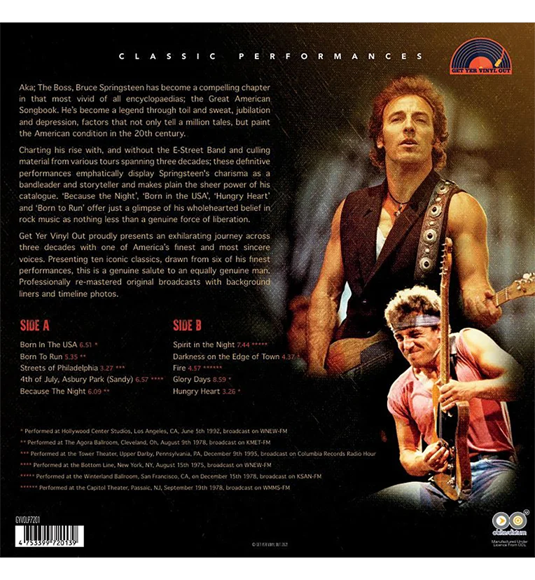 Bruce Springsteen – Greatest Hits Live (12-Inch Album on 180g Brown Vinyl) - Image 5