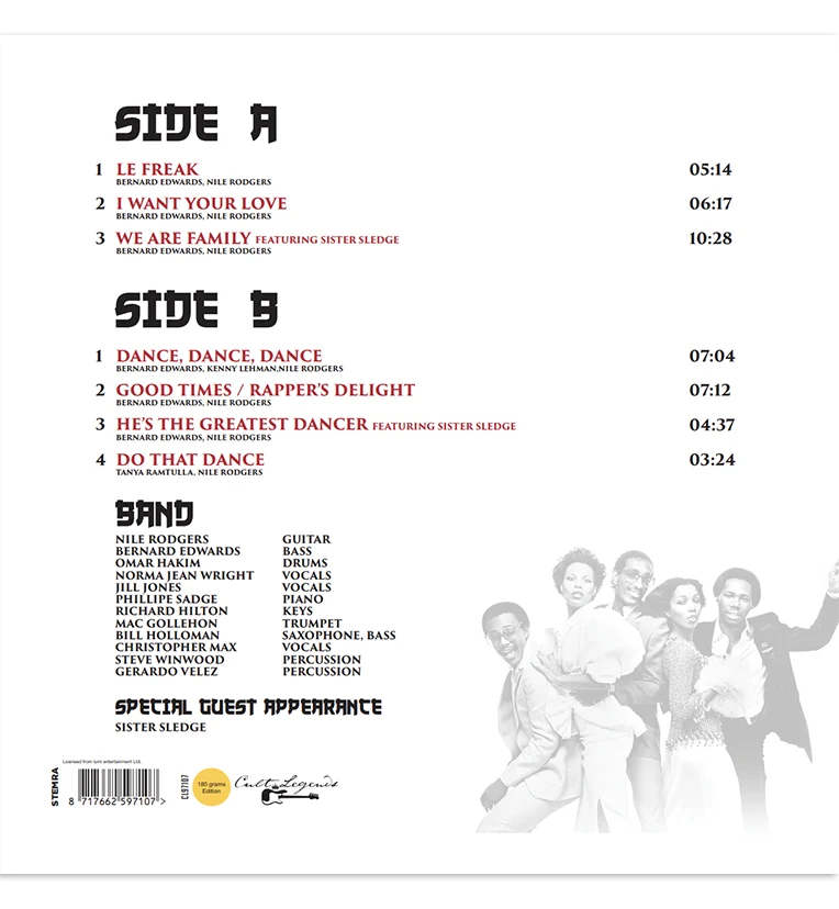 Chic – Live at the Budokan, Japan, 1996 (12-Inch Album on 180g Vinyl) - Image 3