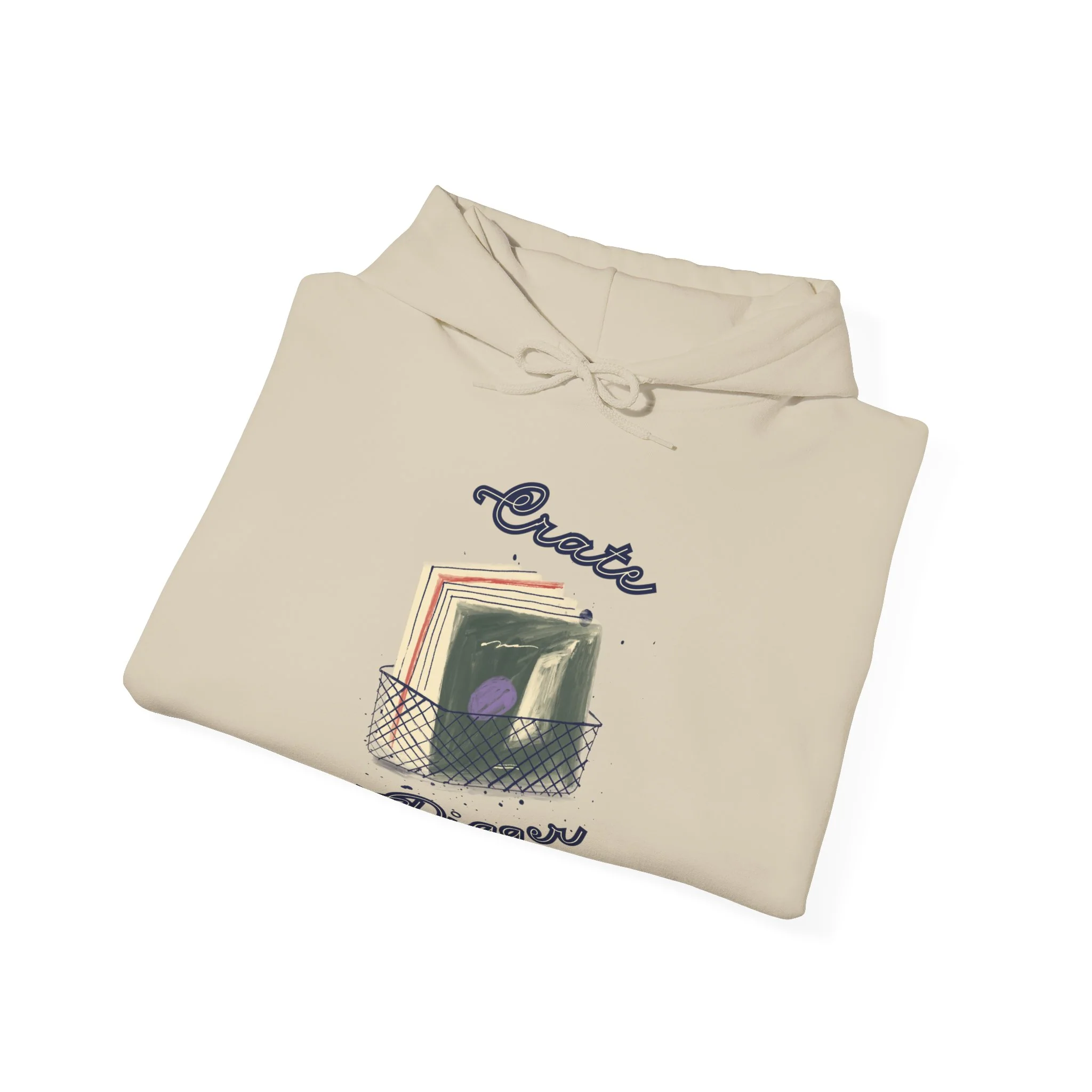 'Crate Digger' Men's Hoodie - Image 4