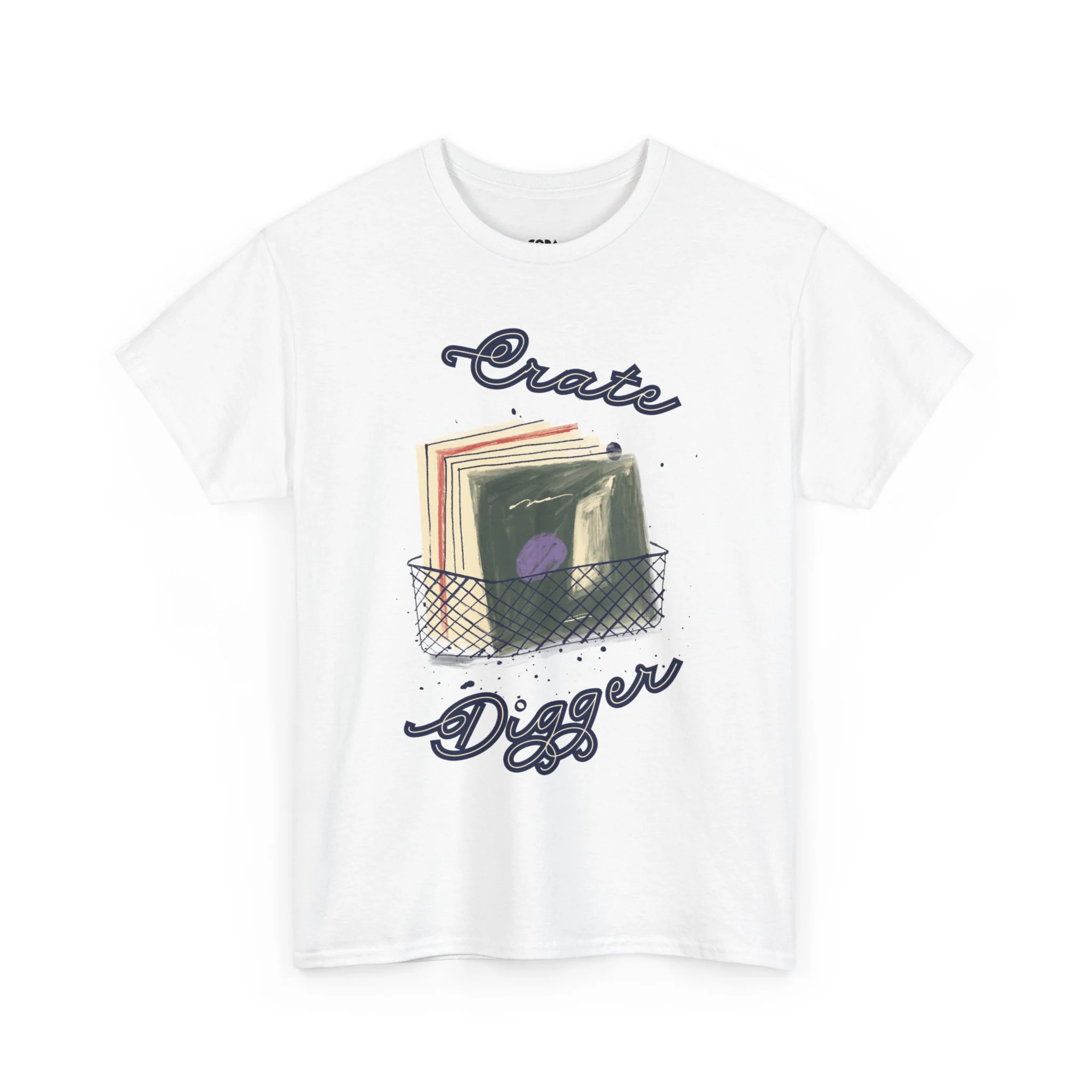 'Crate Digger' Vinyl Records Men's T-Shirt - Image 36
