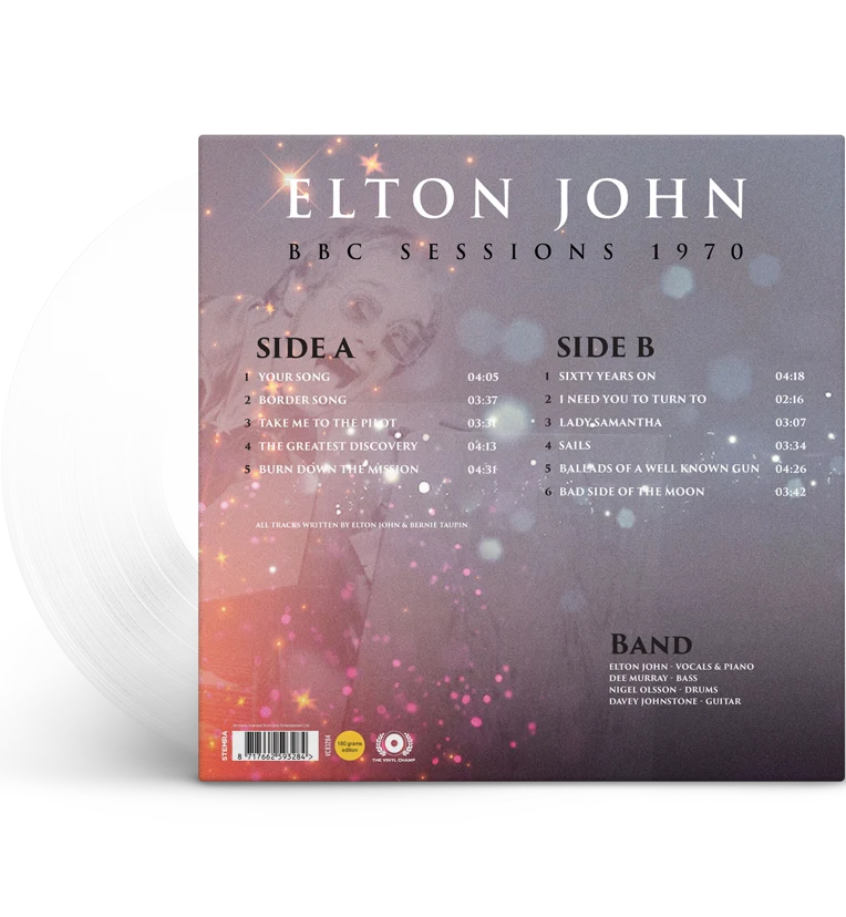 Elton John – BBC Sessions 1970 (Limited Edition 12-Inch Album on 180g Clear Vinyl) - Image 4
