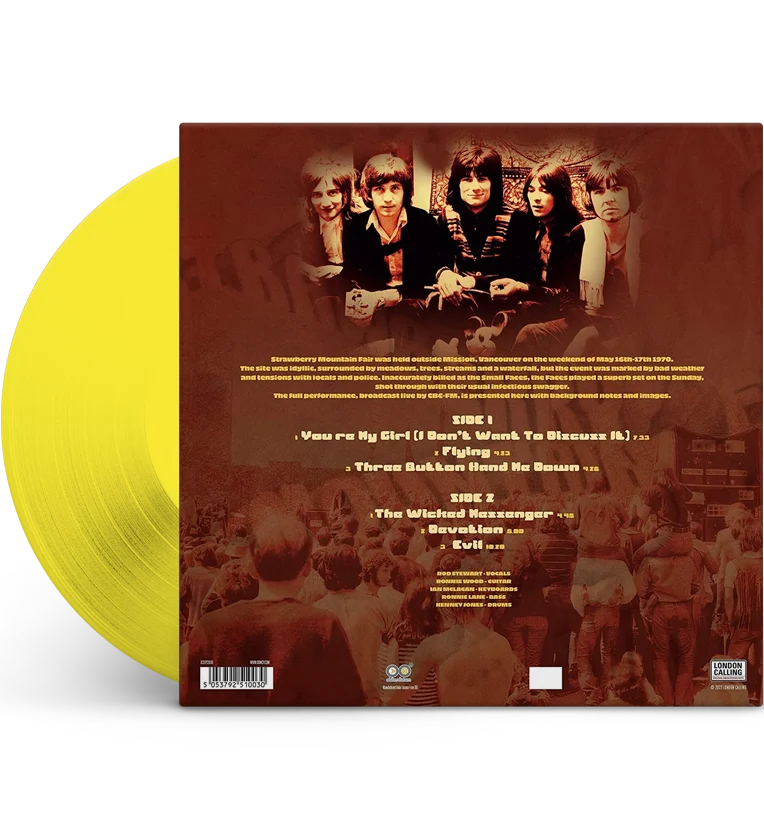 Faces – Strawberry Mountain Fair, Vancouver 1970 (Limited Edition 12-Inch Album on 180g Yellow Vinyl) - Image 3