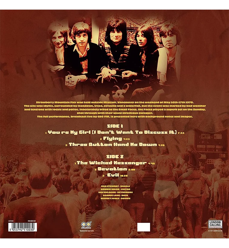 Faces – Strawberry Mountain Fair, Vancouver 1970 (Limited Edition 12-Inch Album on 180g Yellow Vinyl) - Image 5