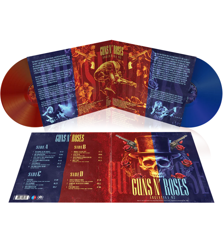 Guns N’ Roses – Argentina 92 (Limited Edition Double-LP on 180g Red/Blue Vinyl)
