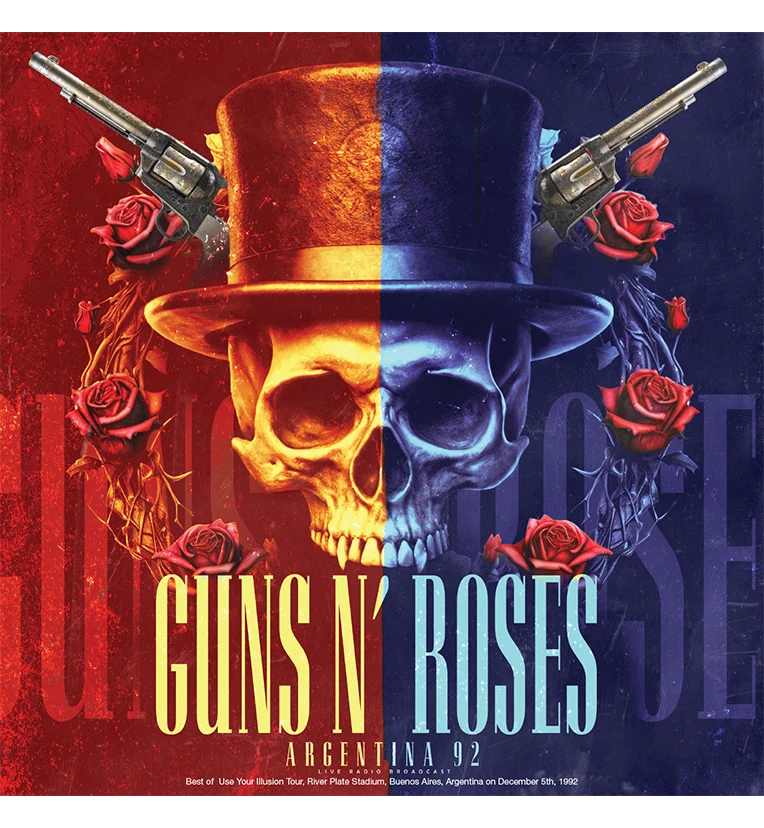 Guns N’ Roses – Argentina 92 (Limited Edition Double-LP on 180g Red/Blue Vinyl) - Image 3