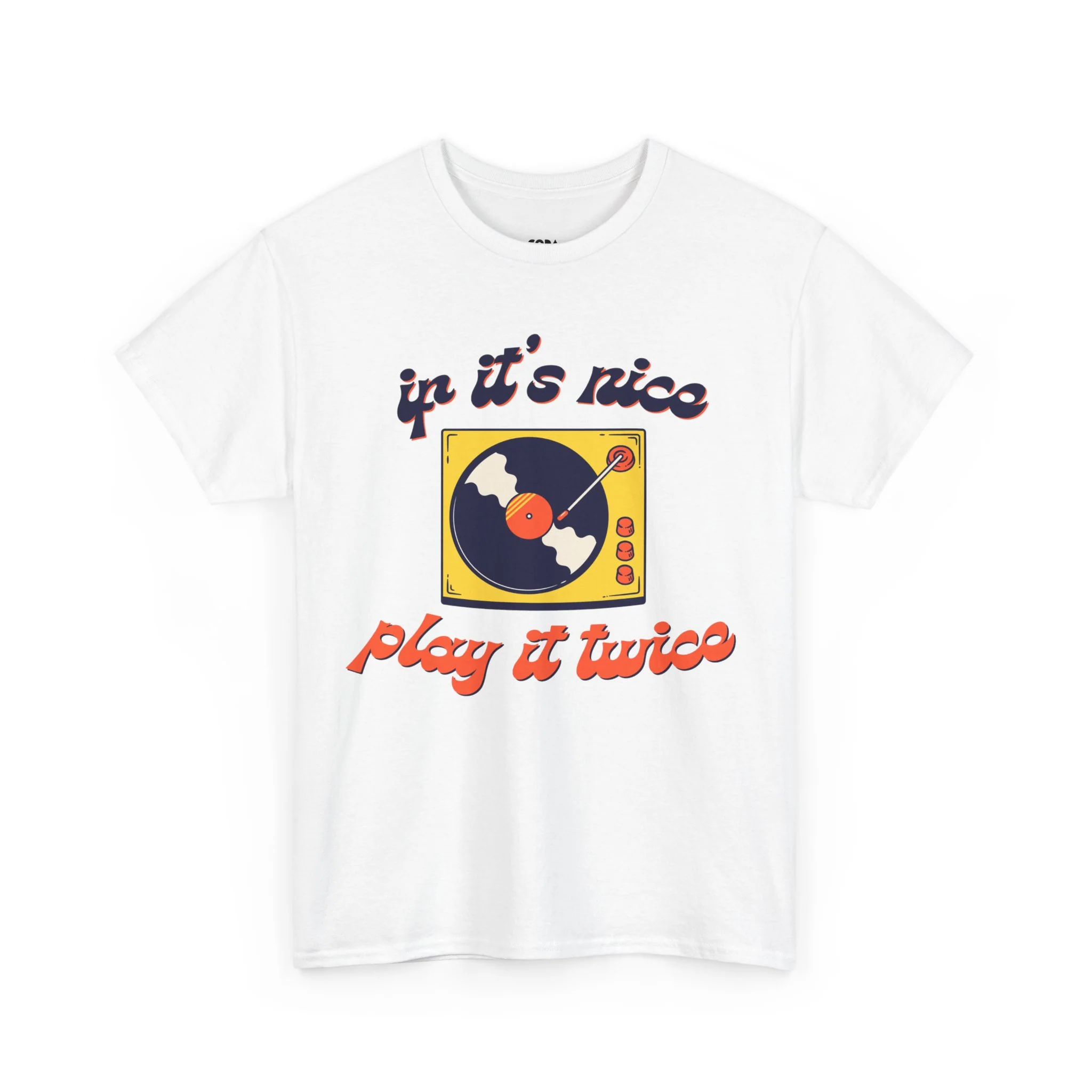 'If It’s Nice, Play It Twice' Vinyl T-Shirt - Image 10
