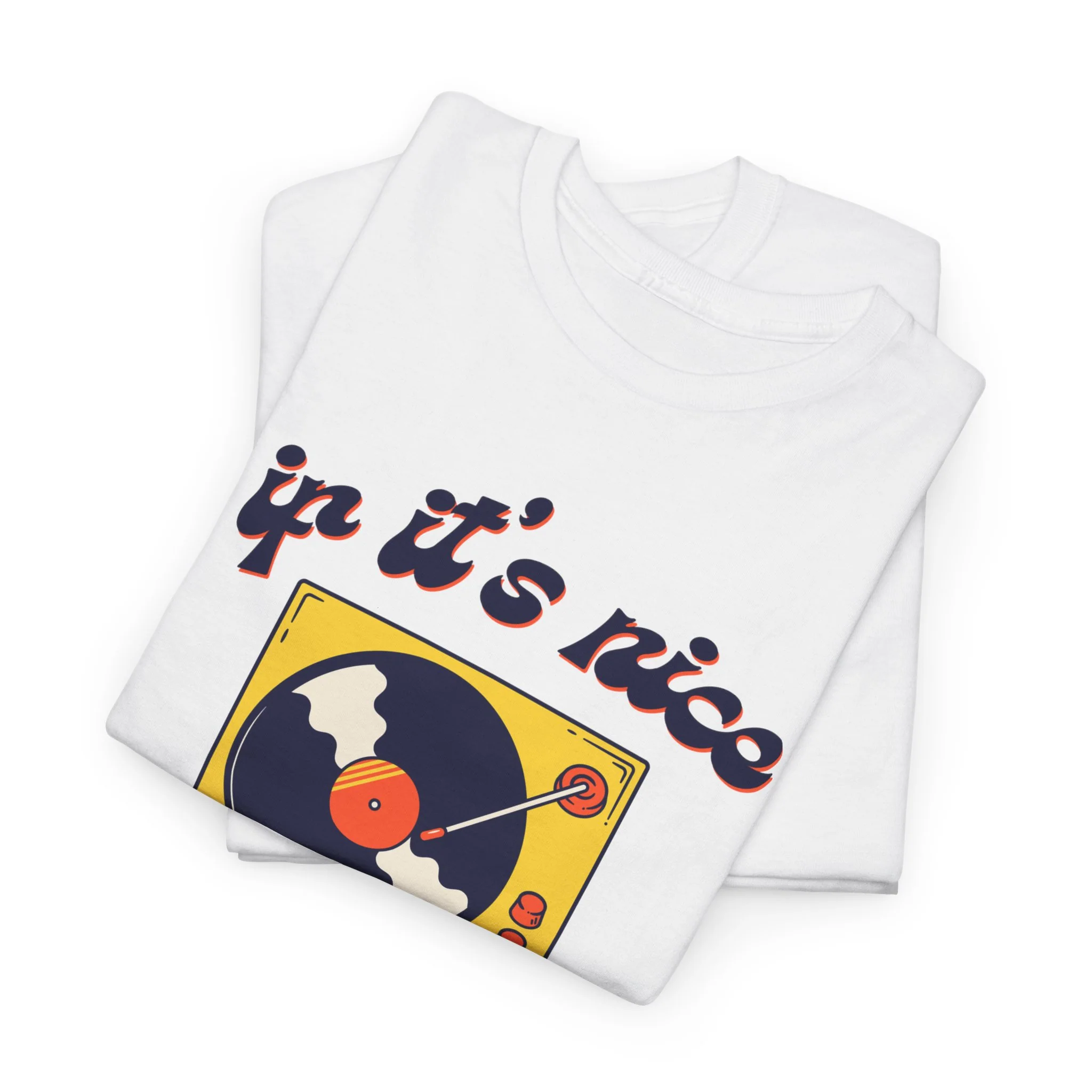 'If It’s Nice, Play It Twice' Vinyl T-Shirt - Image 12
