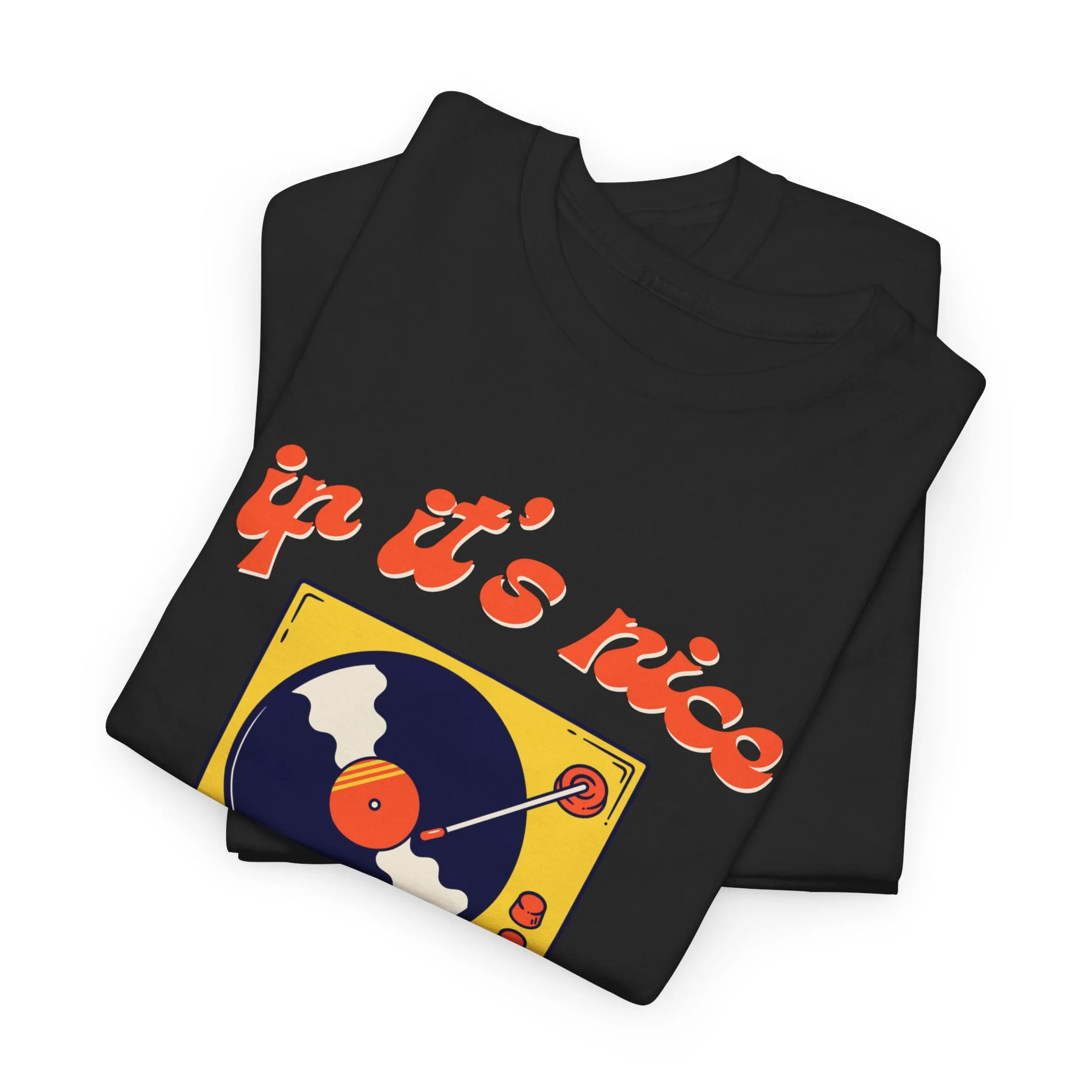 'If It’s Nice, Play It Twice' Vinyl T-Shirt - Image 21