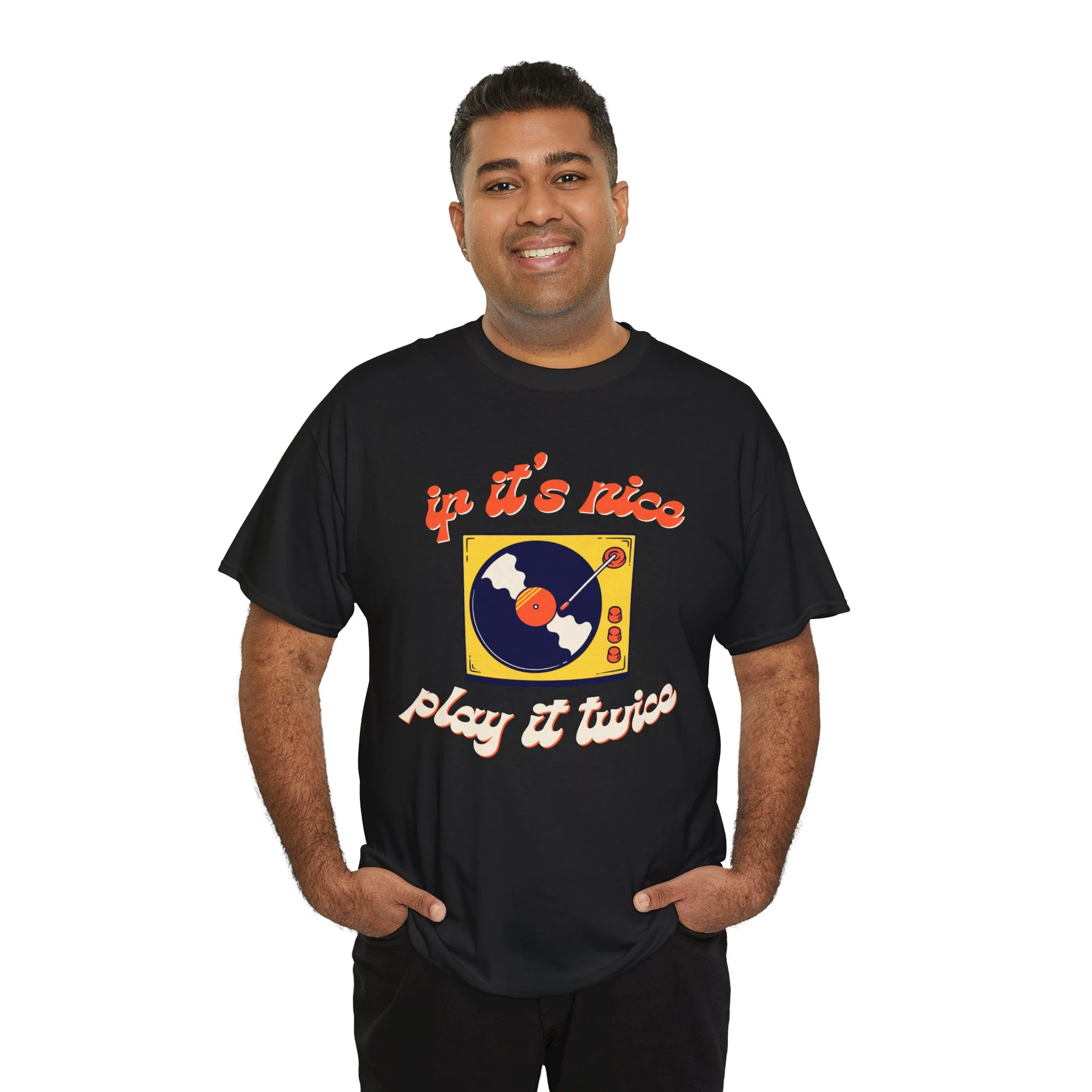 'If It’s Nice, Play It Twice' Vinyl T-Shirt - Image 25