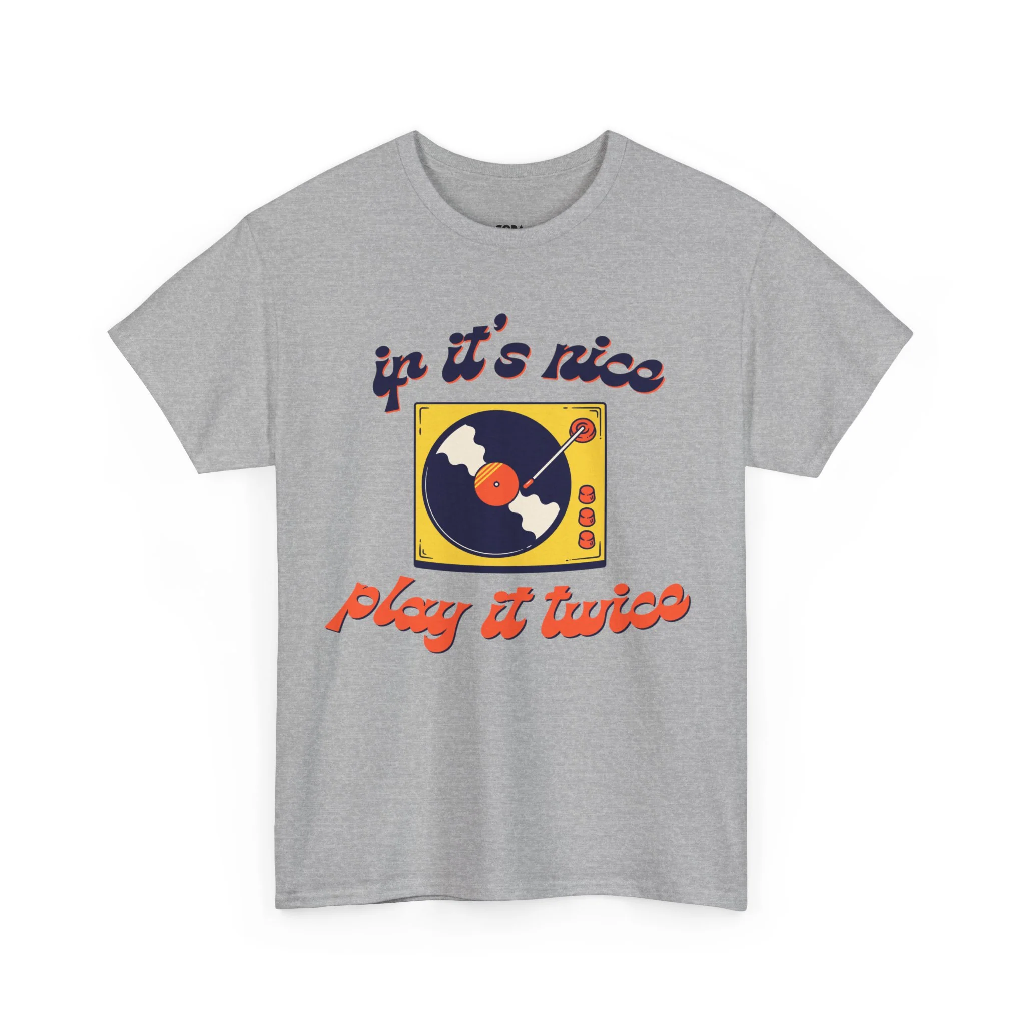 'If It’s Nice, Play It Twice' Vinyl T-Shirt - Image 28
