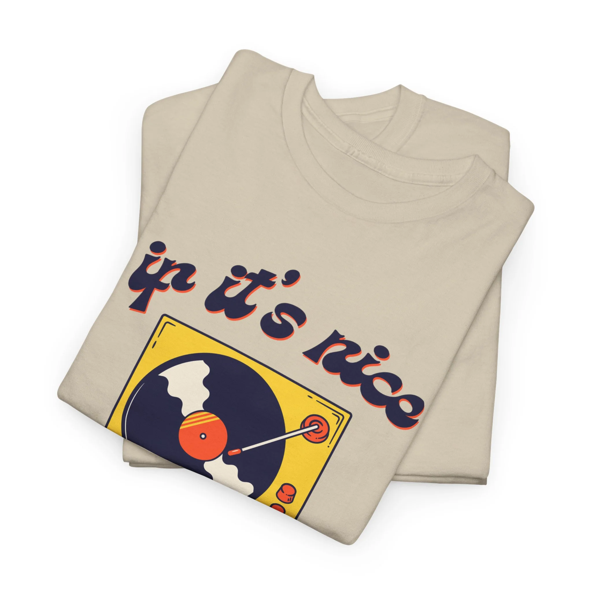 'If It’s Nice, Play It Twice' Vinyl T-Shirt - Image 3