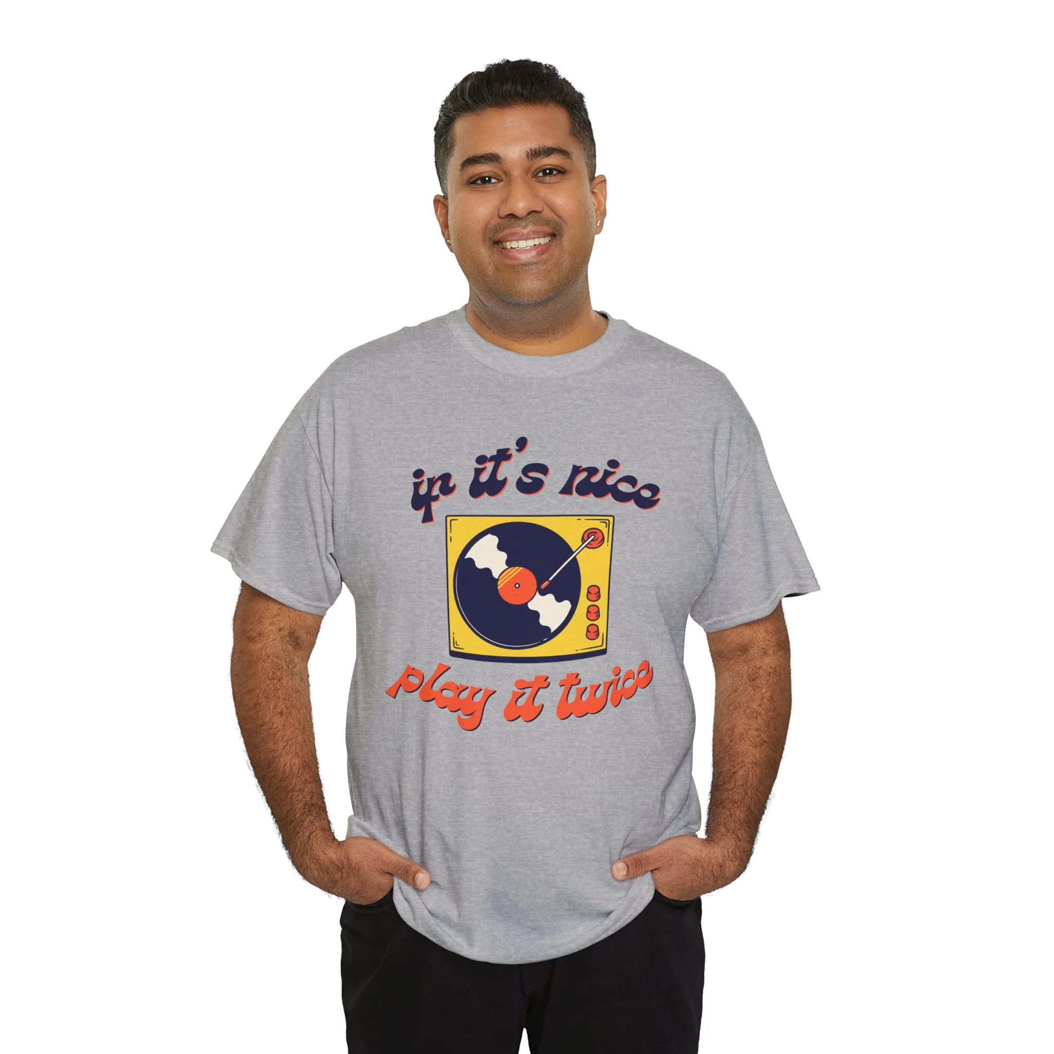 'If It’s Nice, Play It Twice' Vinyl T-Shirt - Image 34