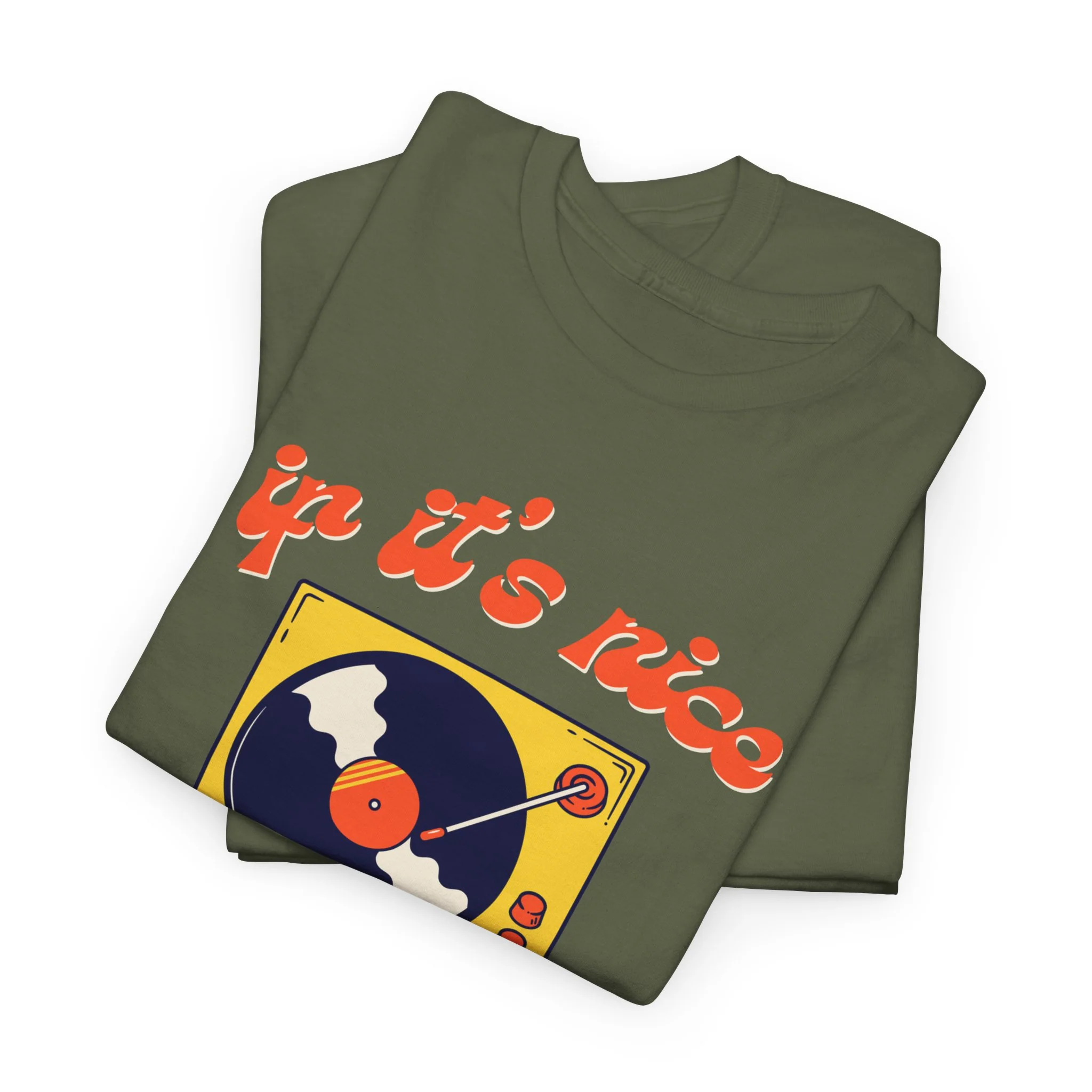 'If It’s Nice, Play It Twice' Vinyl T-Shirt - Image 39