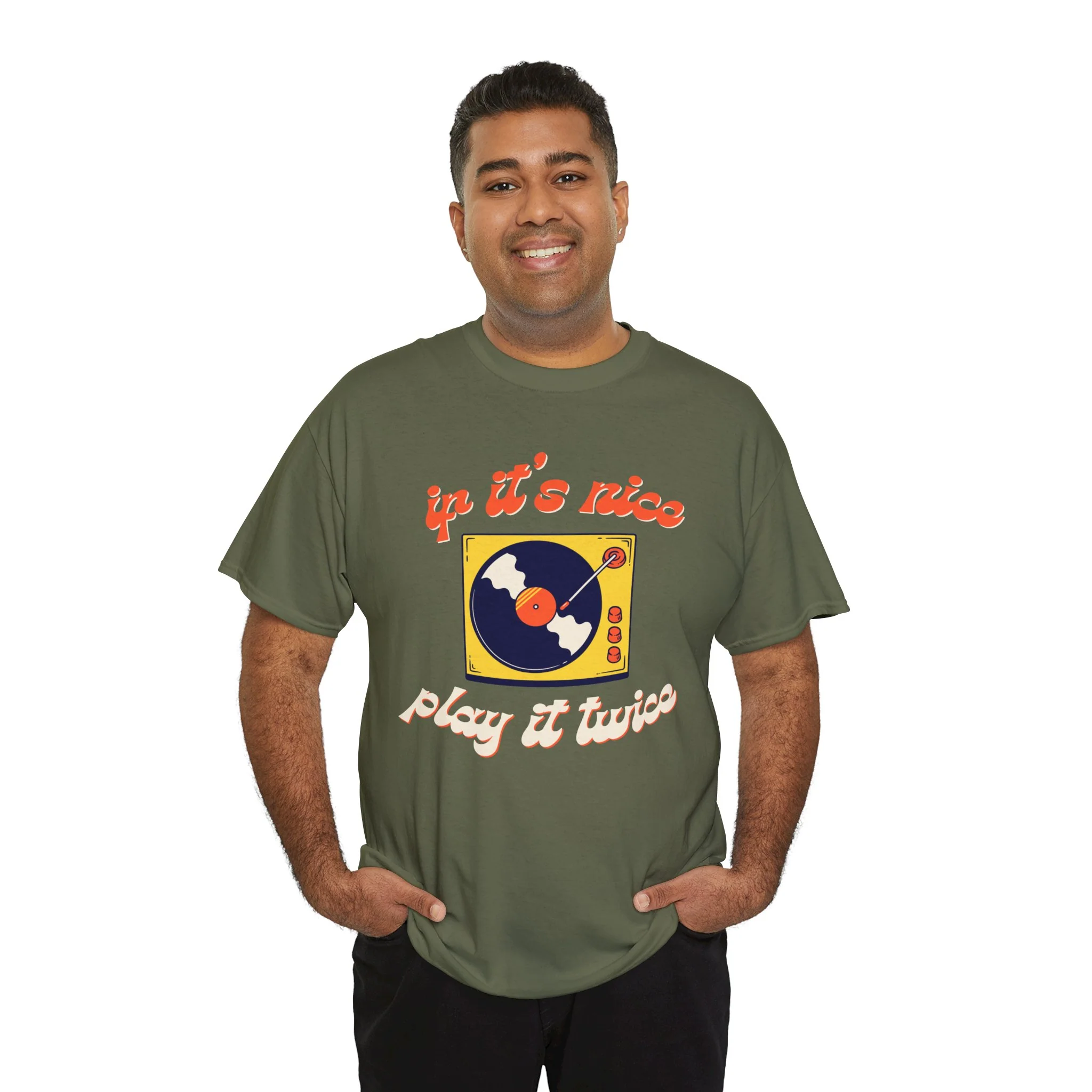 'If It’s Nice, Play It Twice' Vinyl T-Shirt - Image 43