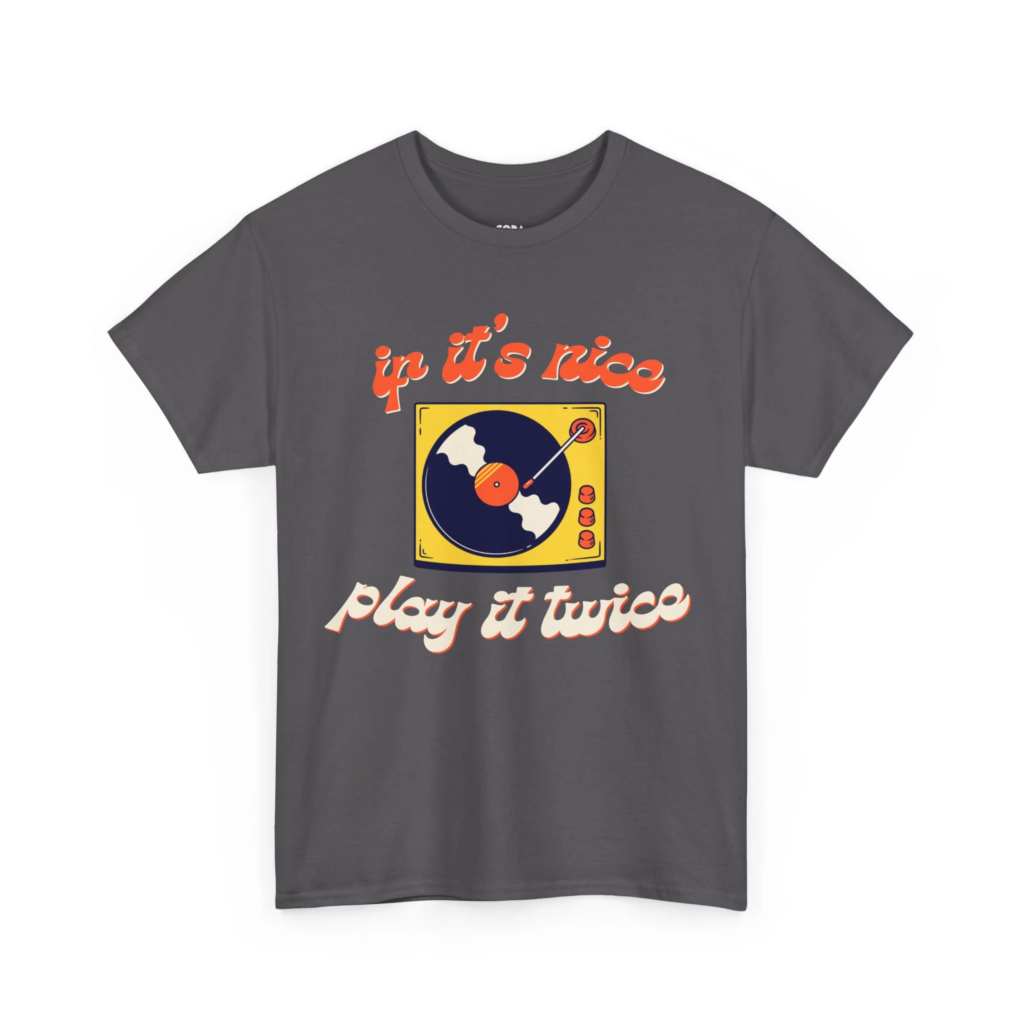 'If It’s Nice, Play It Twice' Vinyl T-Shirt - Image 46
