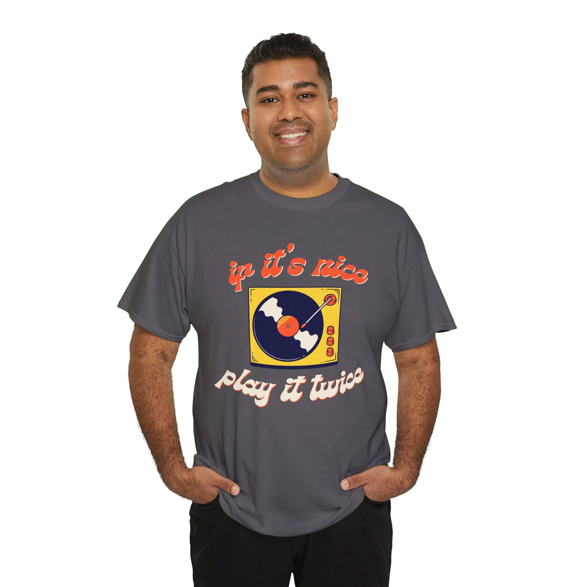 'If It’s Nice, Play It Twice' Vinyl T-Shirt - Image 52