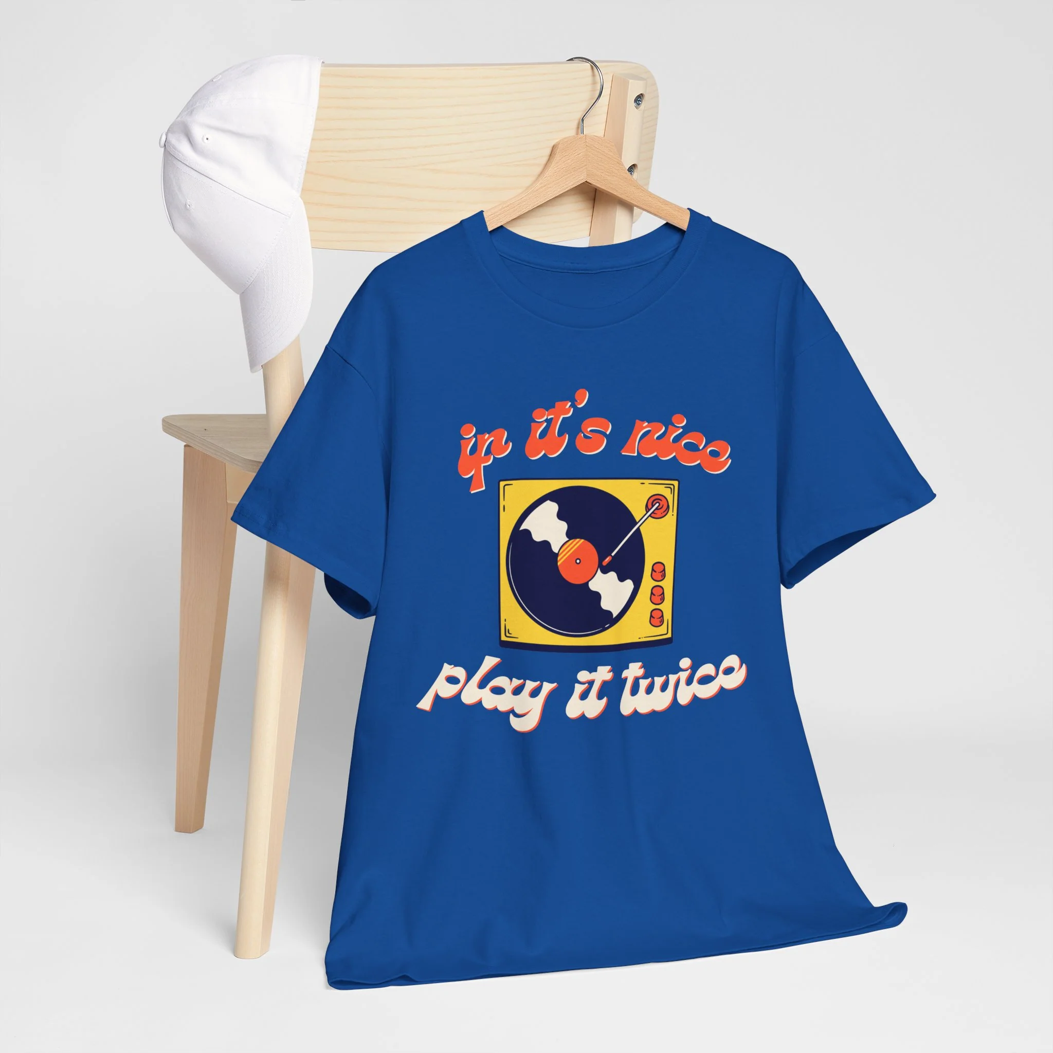 'If It’s Nice, Play It Twice' Vinyl T-Shirt - Image 58
