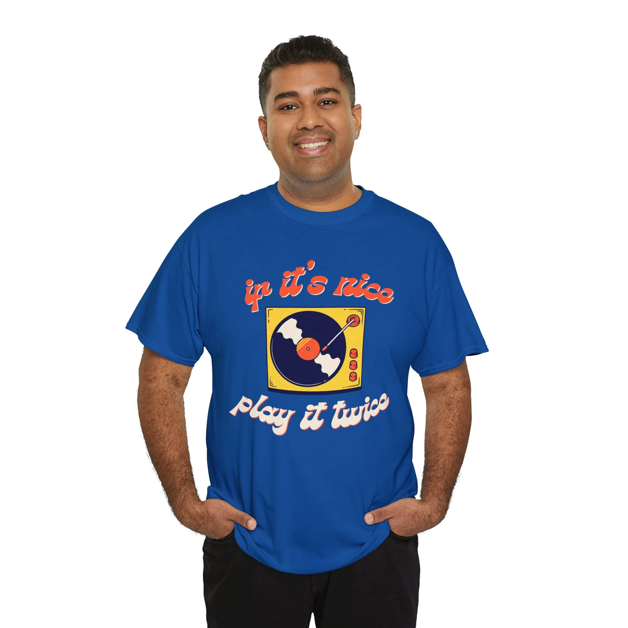 'If It’s Nice, Play It Twice' Vinyl T-Shirt - Image 61