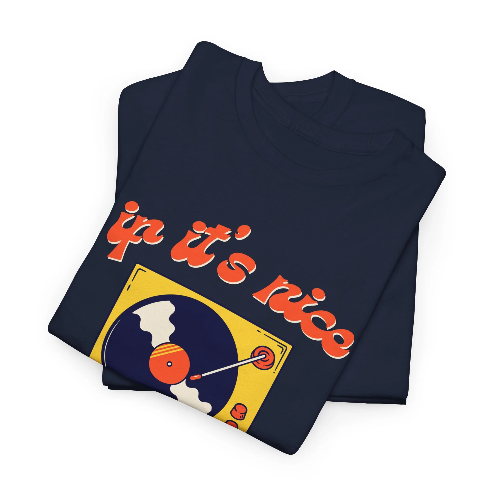 'If It’s Nice, Play It Twice' Vinyl T-Shirt - Image 66