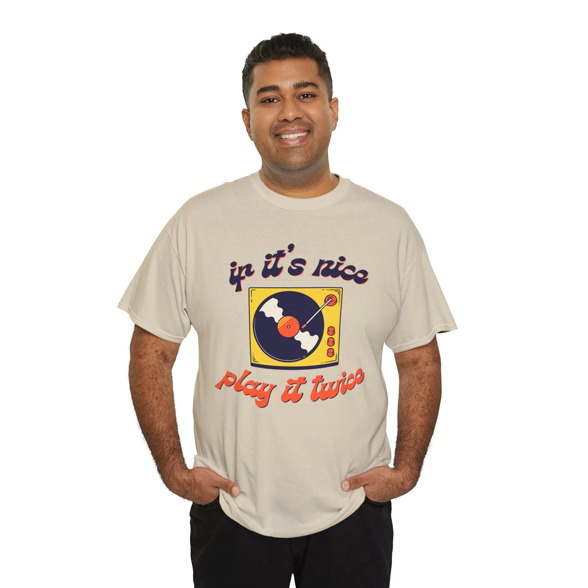 'If It’s Nice, Play It Twice' Vinyl T-Shirt - Image 7