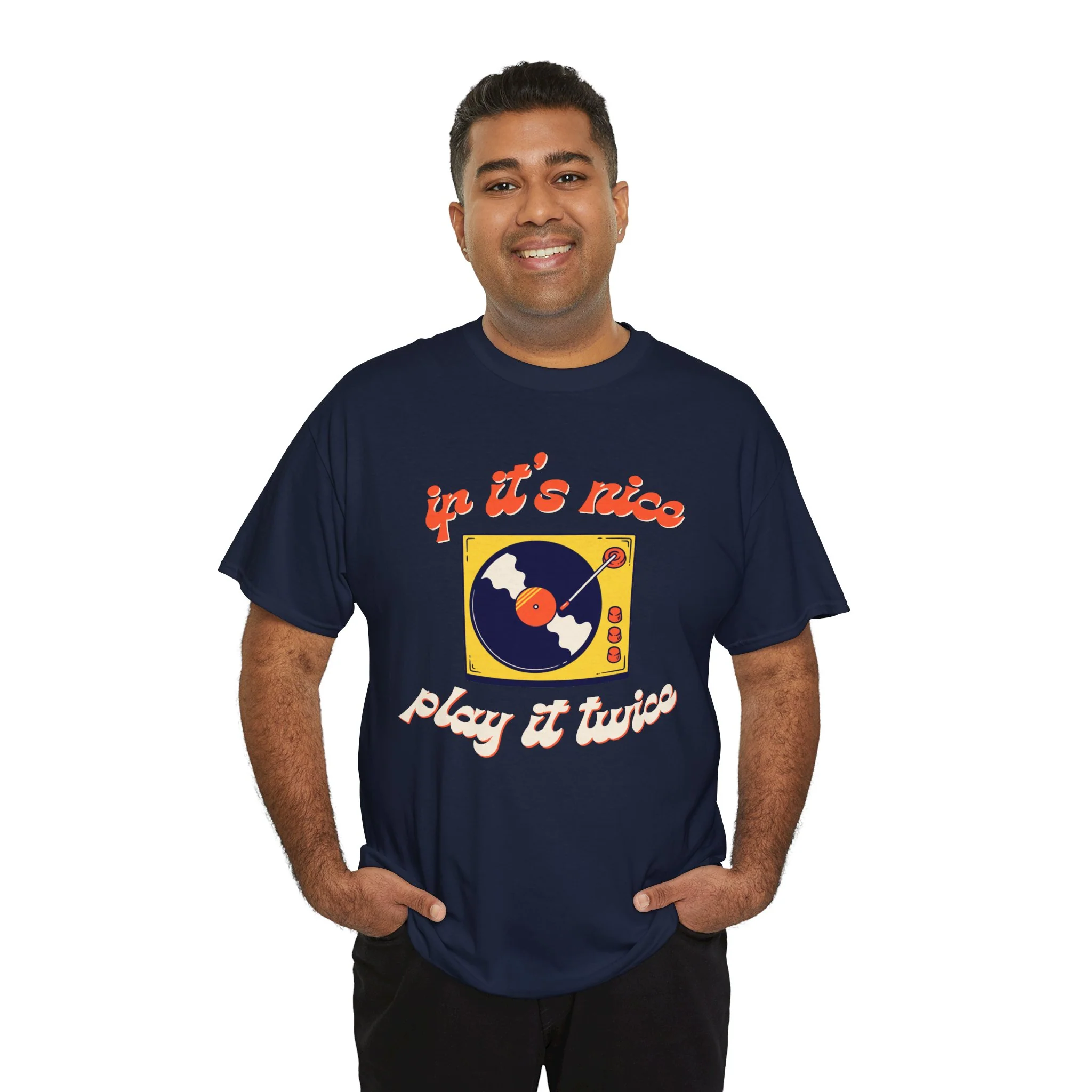 'If It’s Nice, Play It Twice' Vinyl T-Shirt - Image 70
