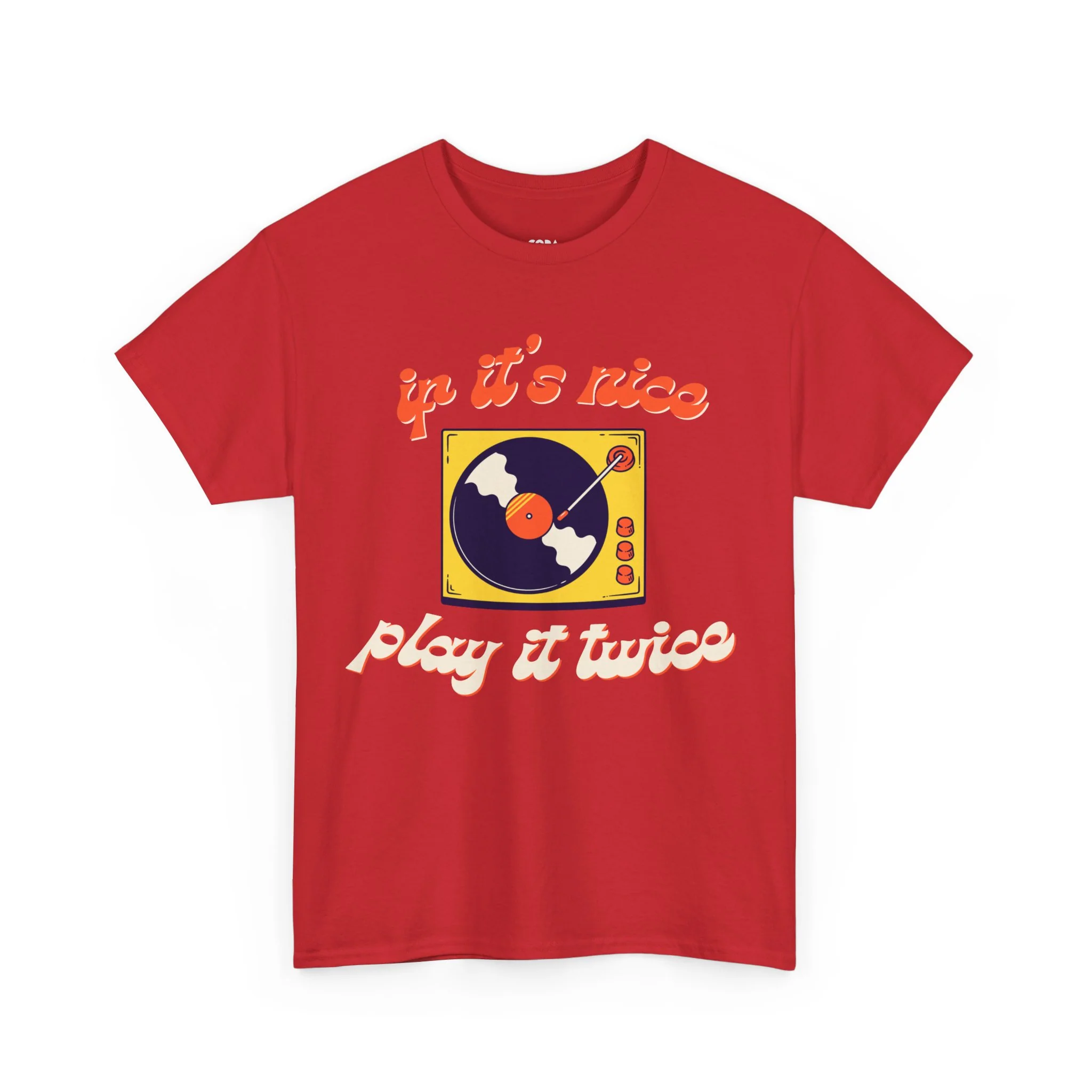 'If It’s Nice, Play It Twice' Vinyl T-Shirt - Image 73