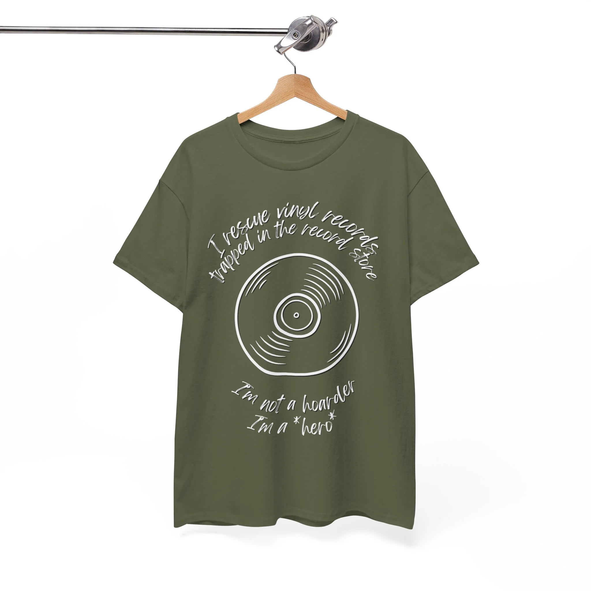 'I'm Not a Hoarder, I'm a Hero' Men's Vinyl T-Shirt - Image 21