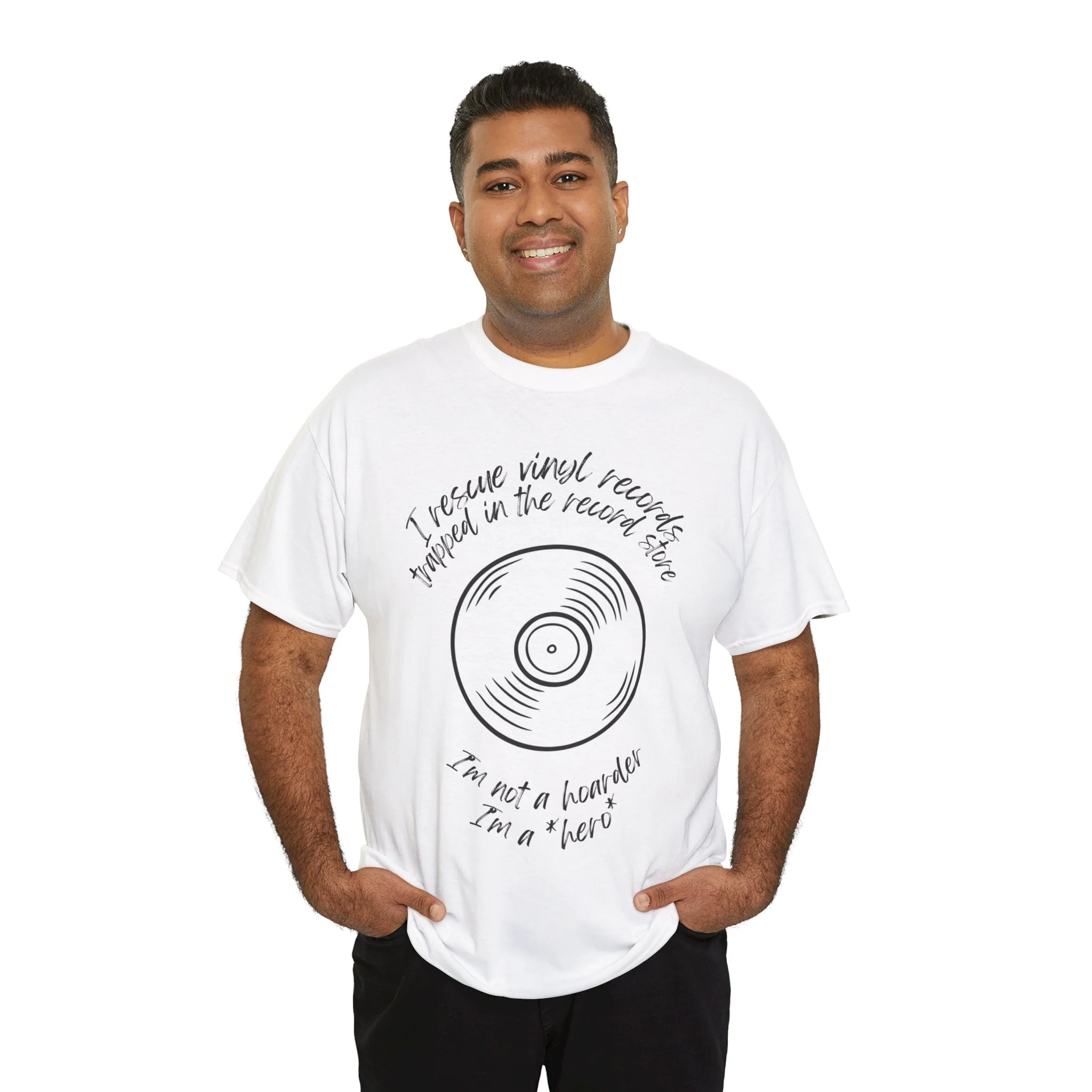 'I'm Not a Hoarder, I'm a Hero' Men's Vinyl T-Shirt - Image 34