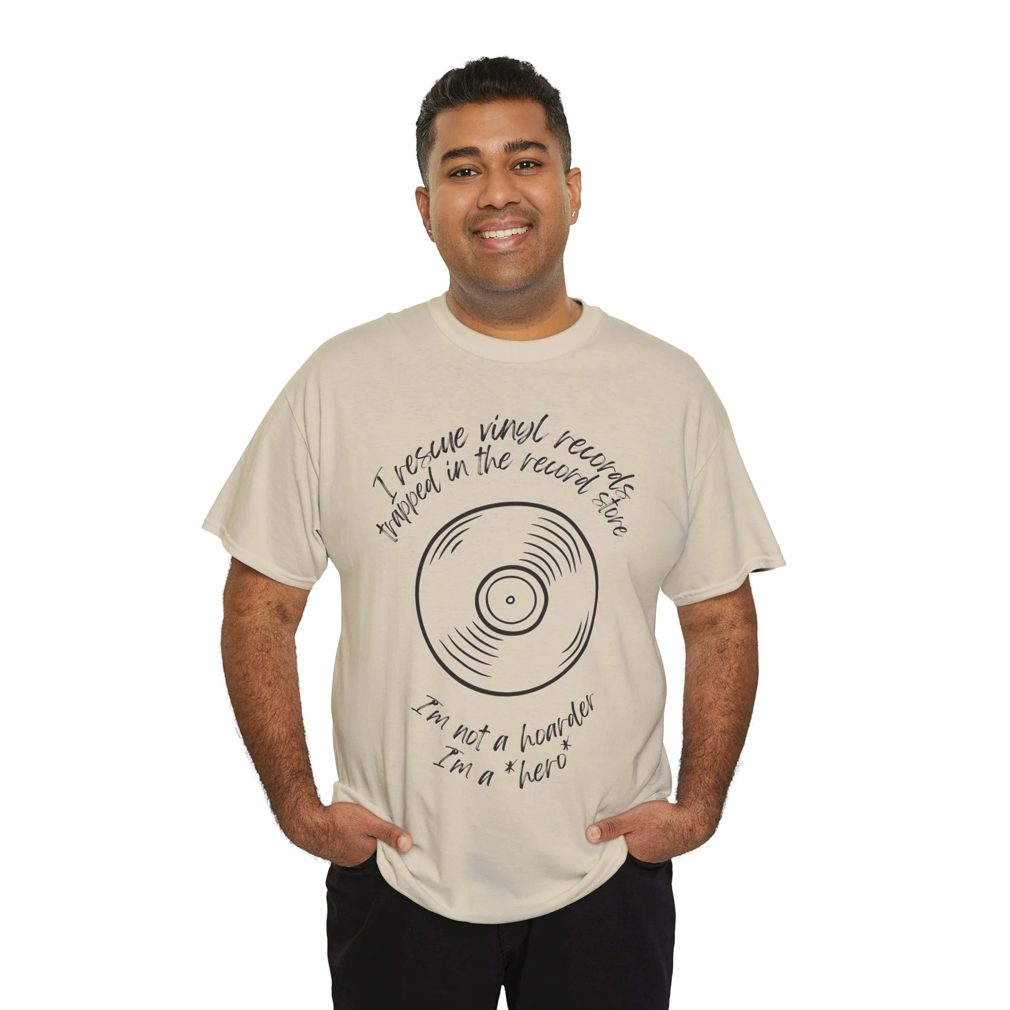 'I'm Not a Hoarder, I'm a Hero' Men's Vinyl T-Shirt - Image 52