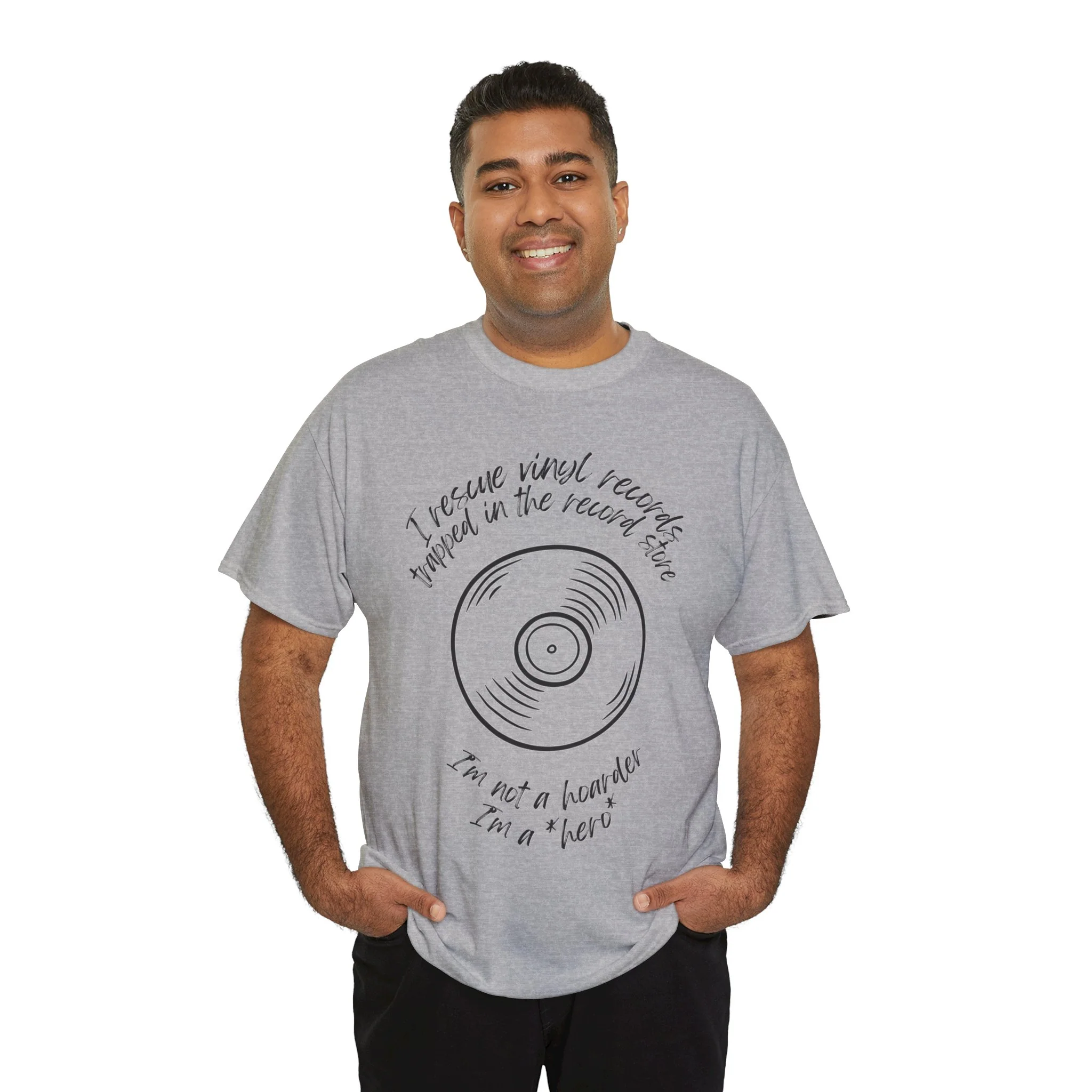'I'm Not a Hoarder, I'm a Hero' Men's Vinyl T-Shirt - Image 61