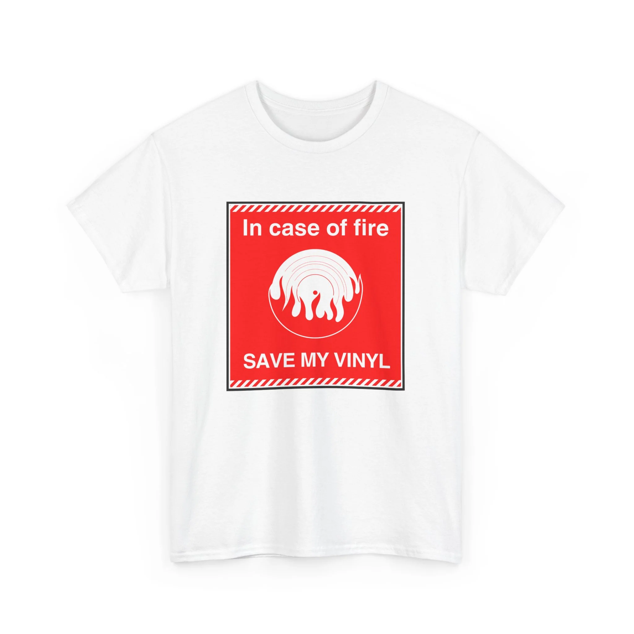 'In Case of Fire, Save My Vinyl' T-Shirt - Image 10