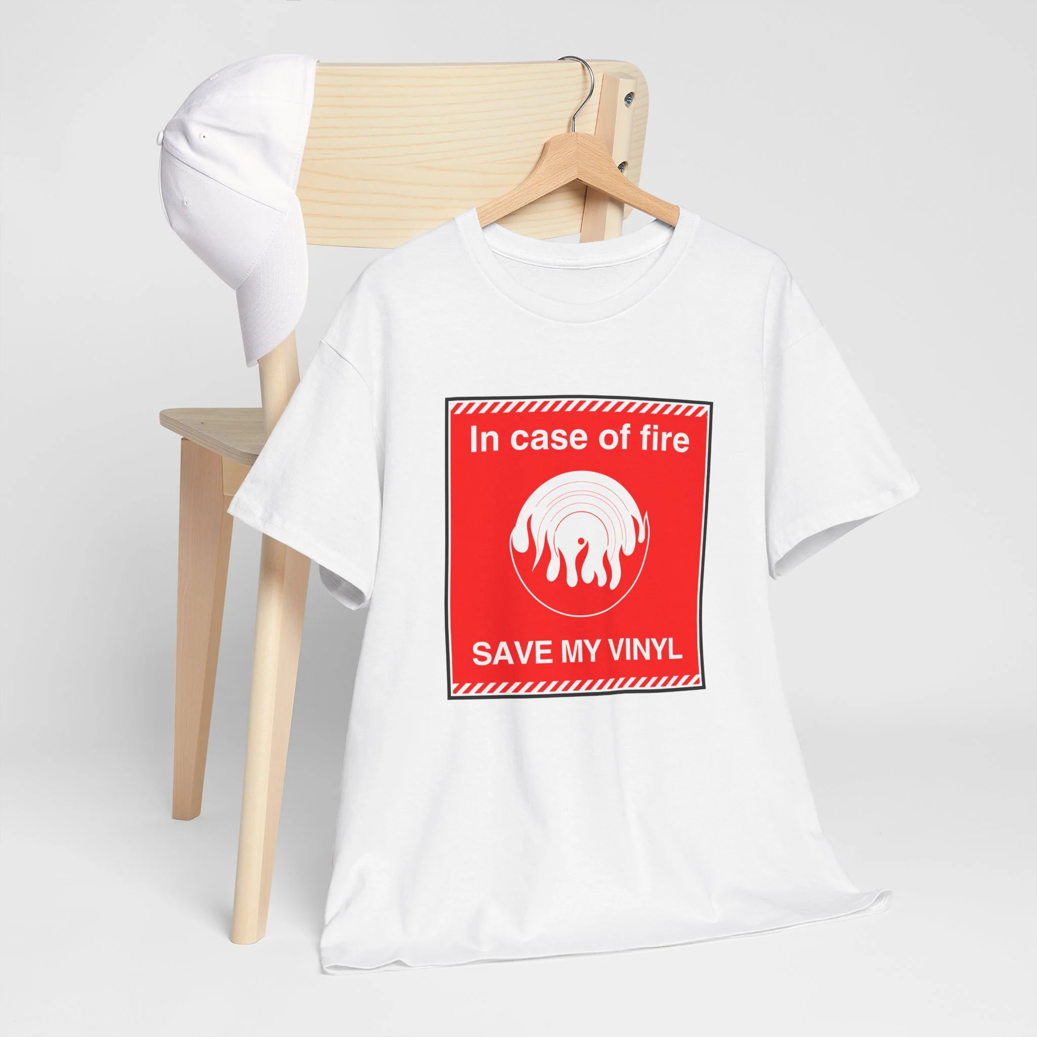 'In Case of Fire, Save My Vinyl' T-Shirt - Image 13