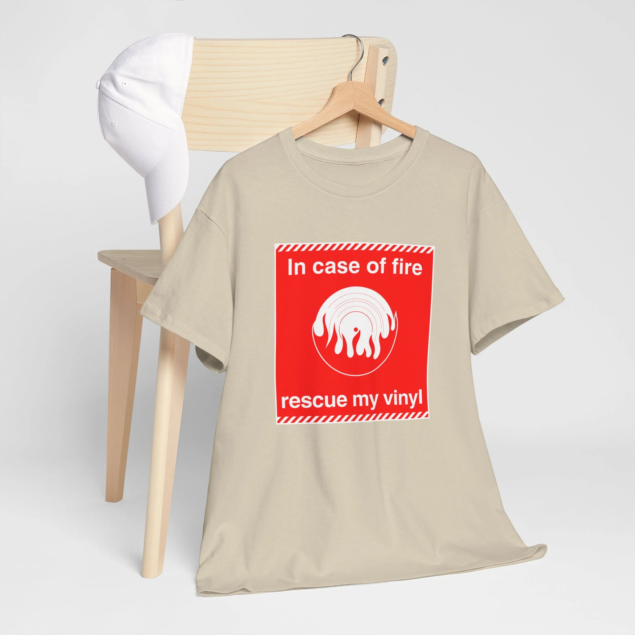'In Case of Fire, Save My Vinyl' T-Shirt - Image 22