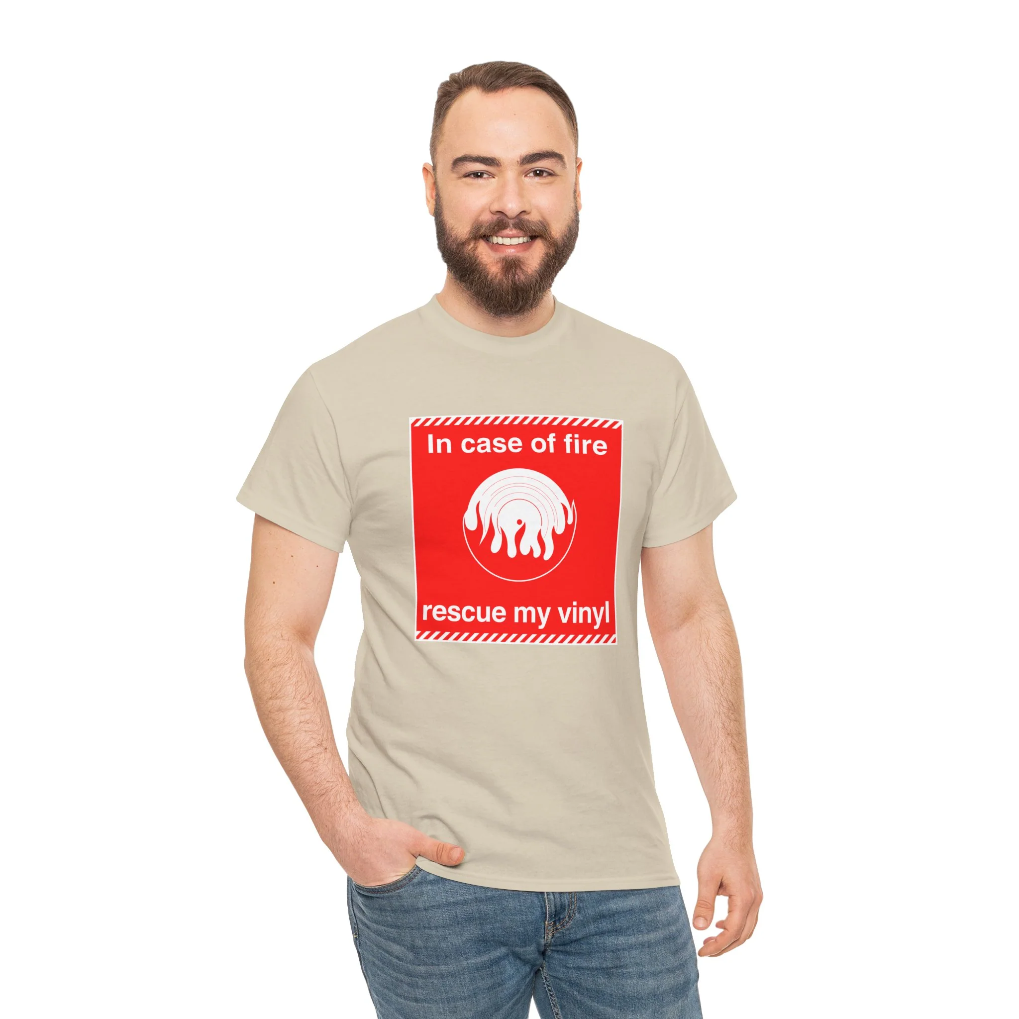 'In Case of Fire, Save My Vinyl' T-Shirt - Image 24