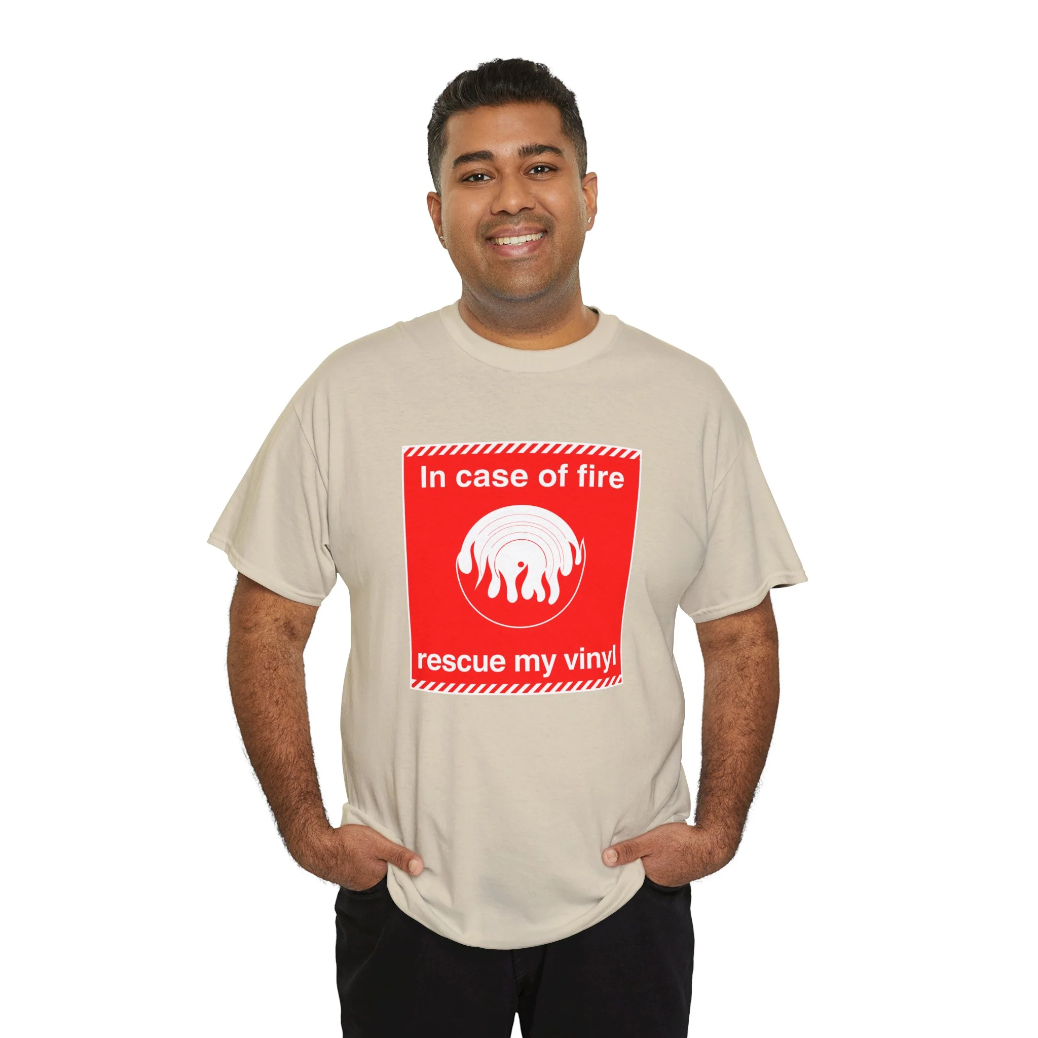 'In Case of Fire, Save My Vinyl' T-Shirt - Image 25