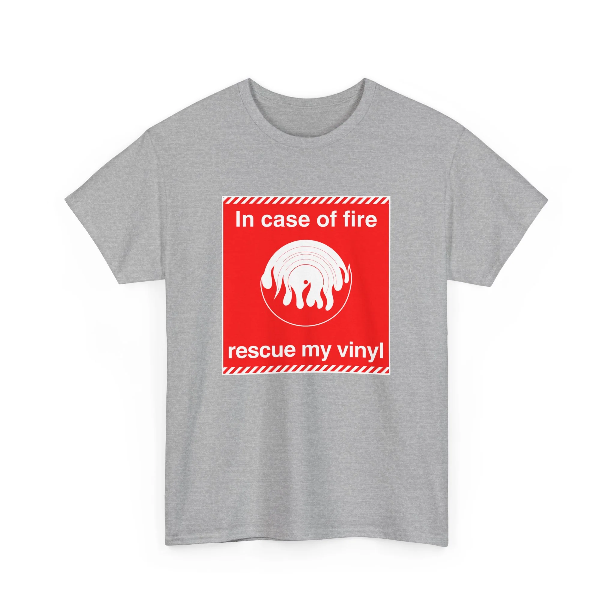'In Case of Fire, Save My Vinyl' T-Shirt - Image 28