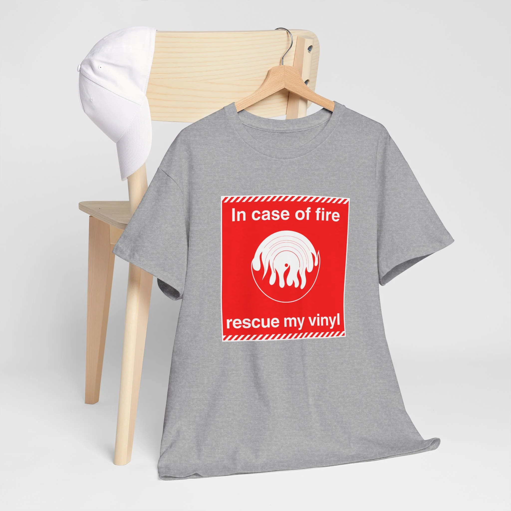 'In Case of Fire, Save My Vinyl' T-Shirt - Image 31