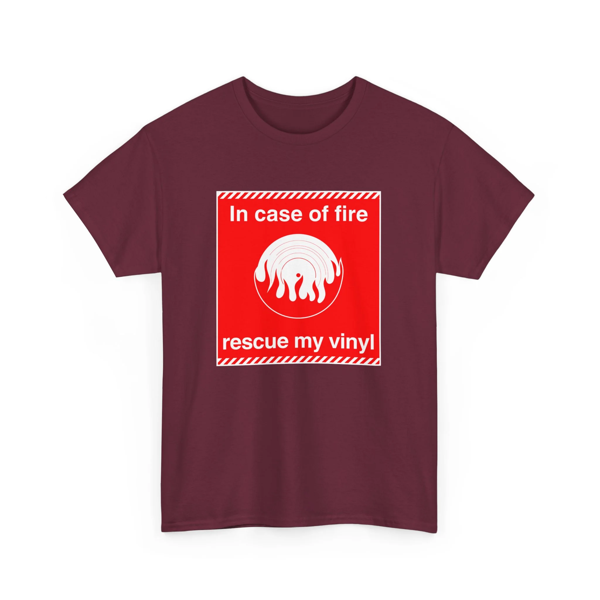 'In Case of Fire, Save My Vinyl' T-Shirt - Image 37