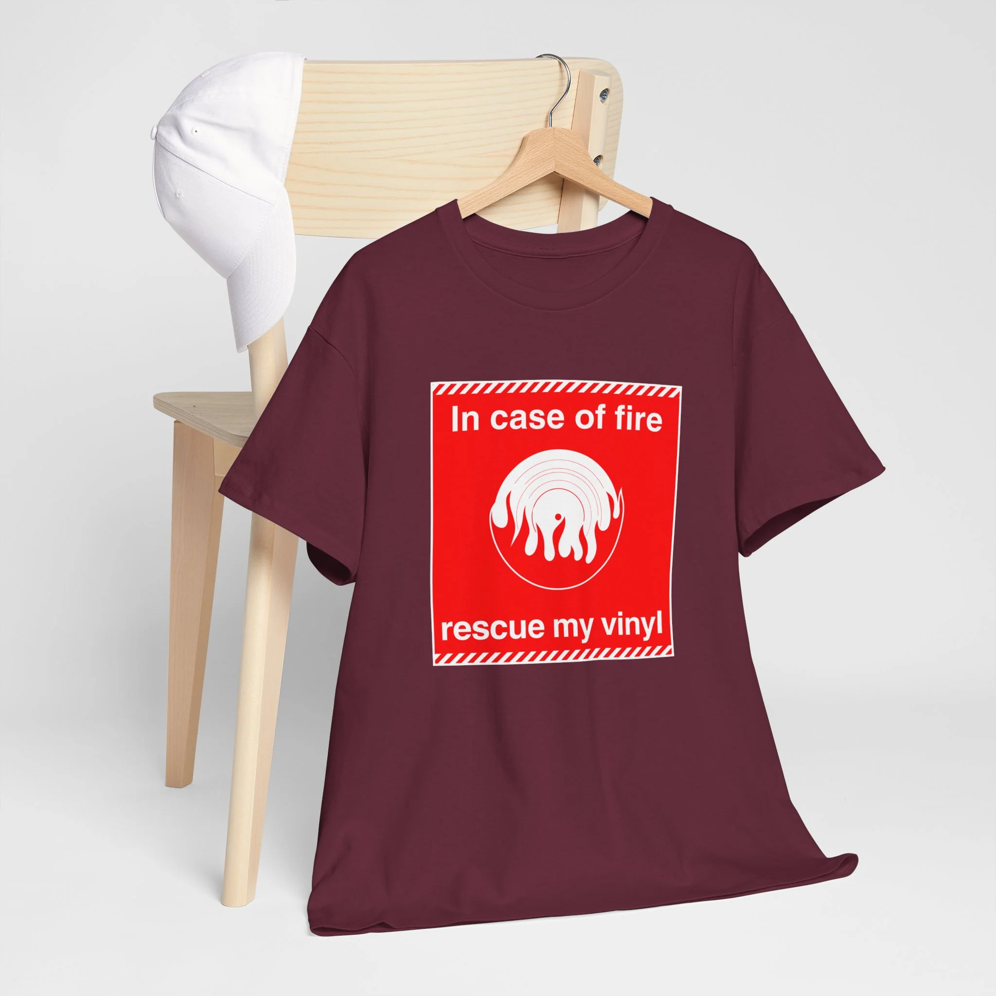'In Case of Fire, Save My Vinyl' T-Shirt - Image 40