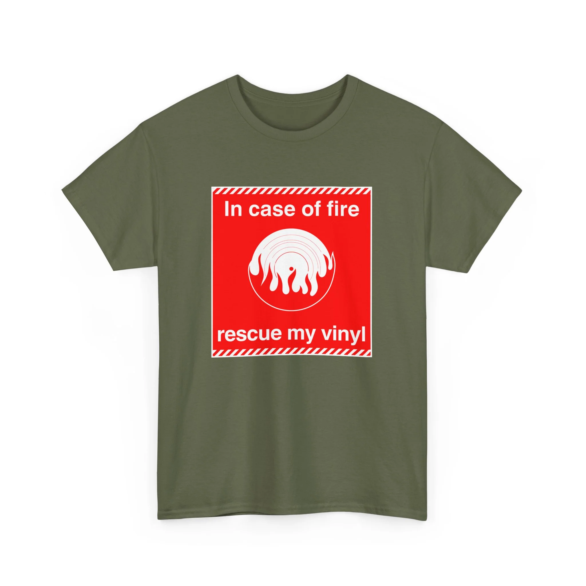 'In Case of Fire, Save My Vinyl' T-Shirt - Image 46