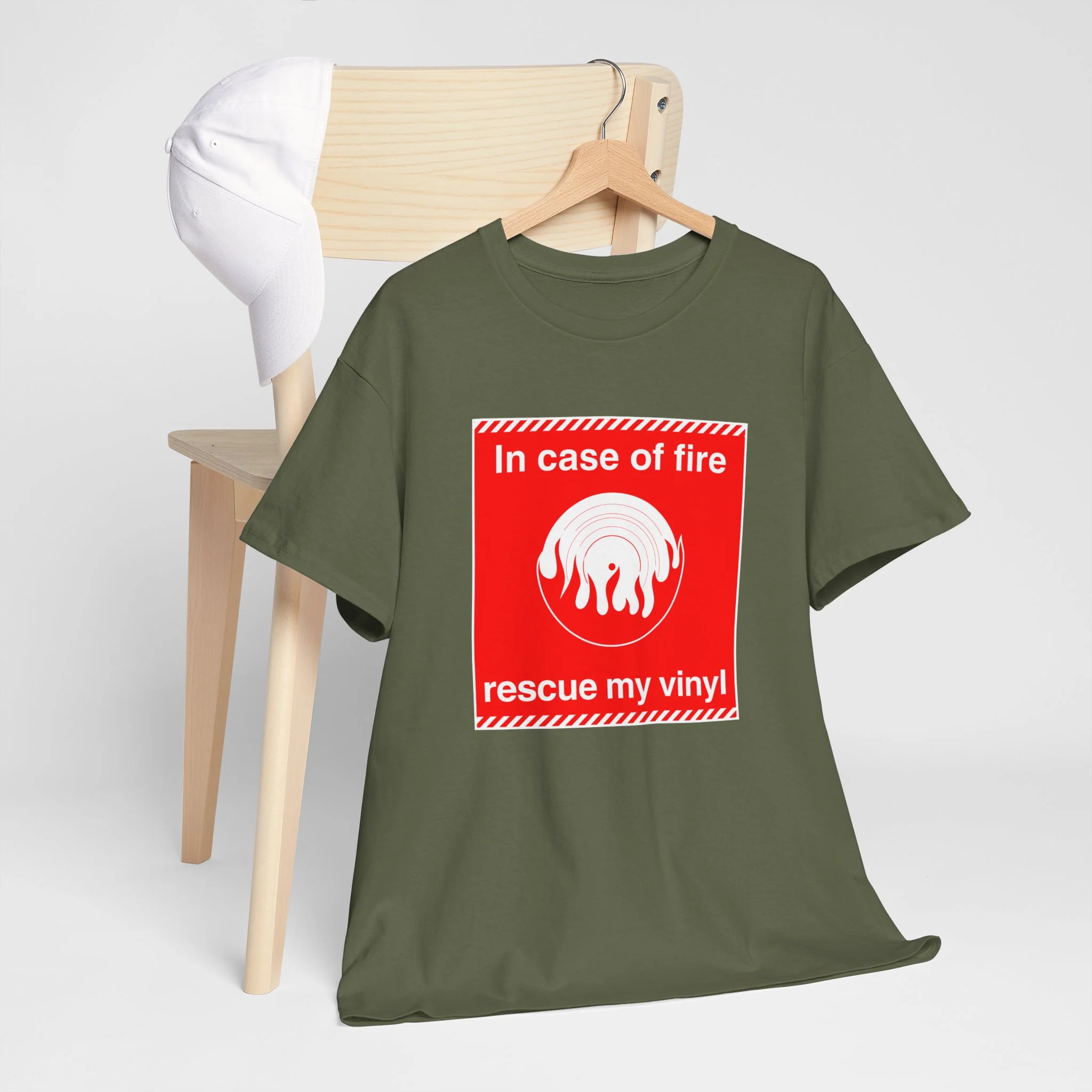 'In Case of Fire, Save My Vinyl' T-Shirt - Image 49