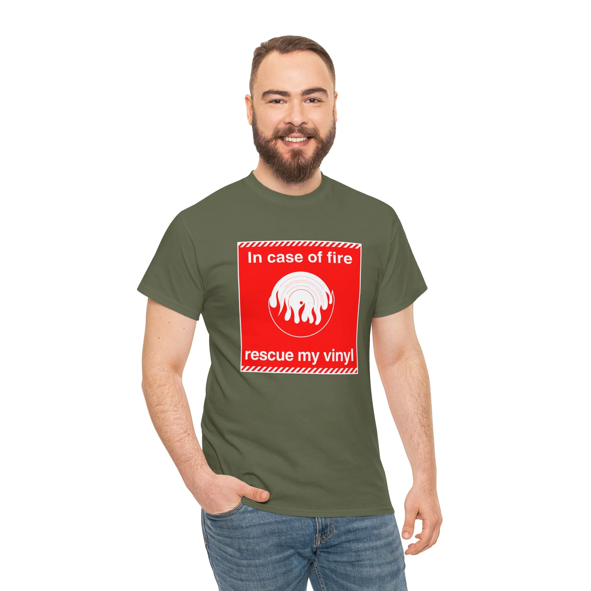 'In Case of Fire, Save My Vinyl' T-Shirt - Image 51