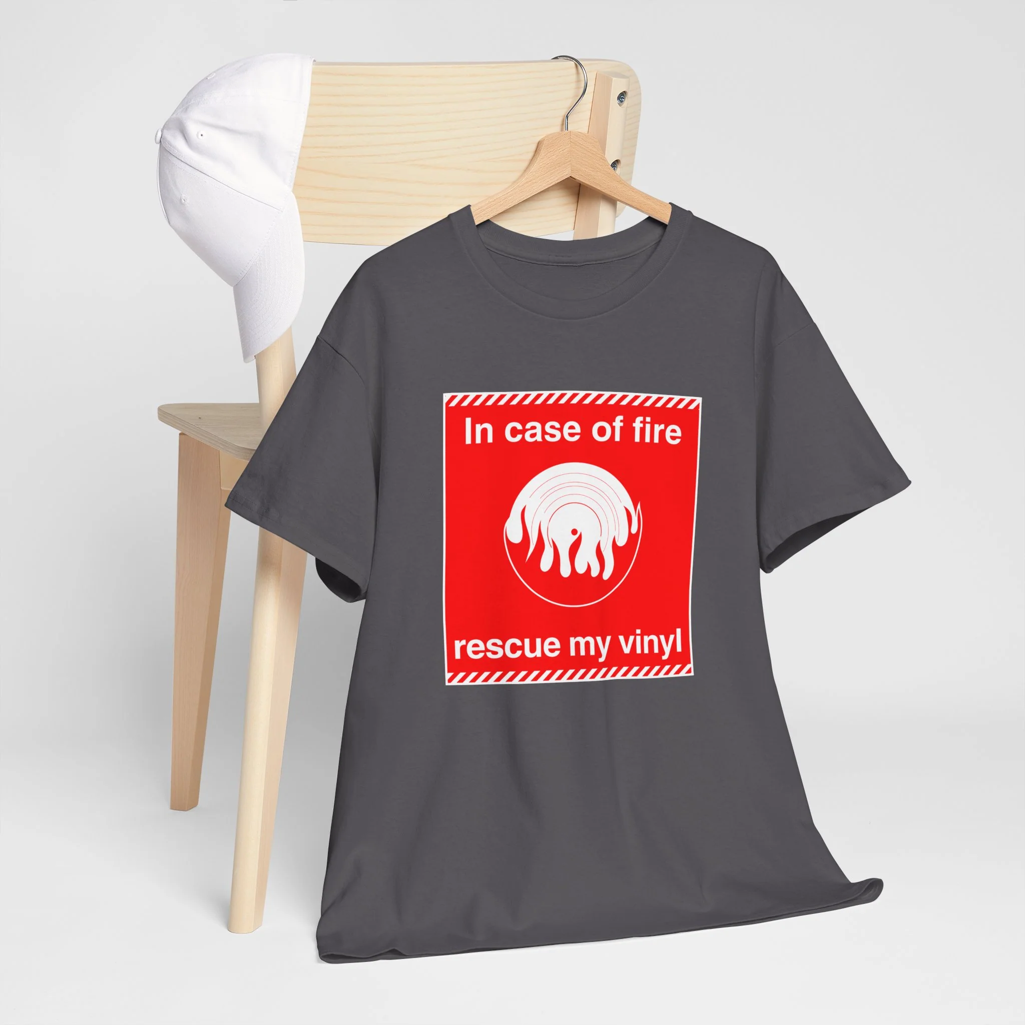 'In Case of Fire, Save My Vinyl' T-Shirt - Image 58