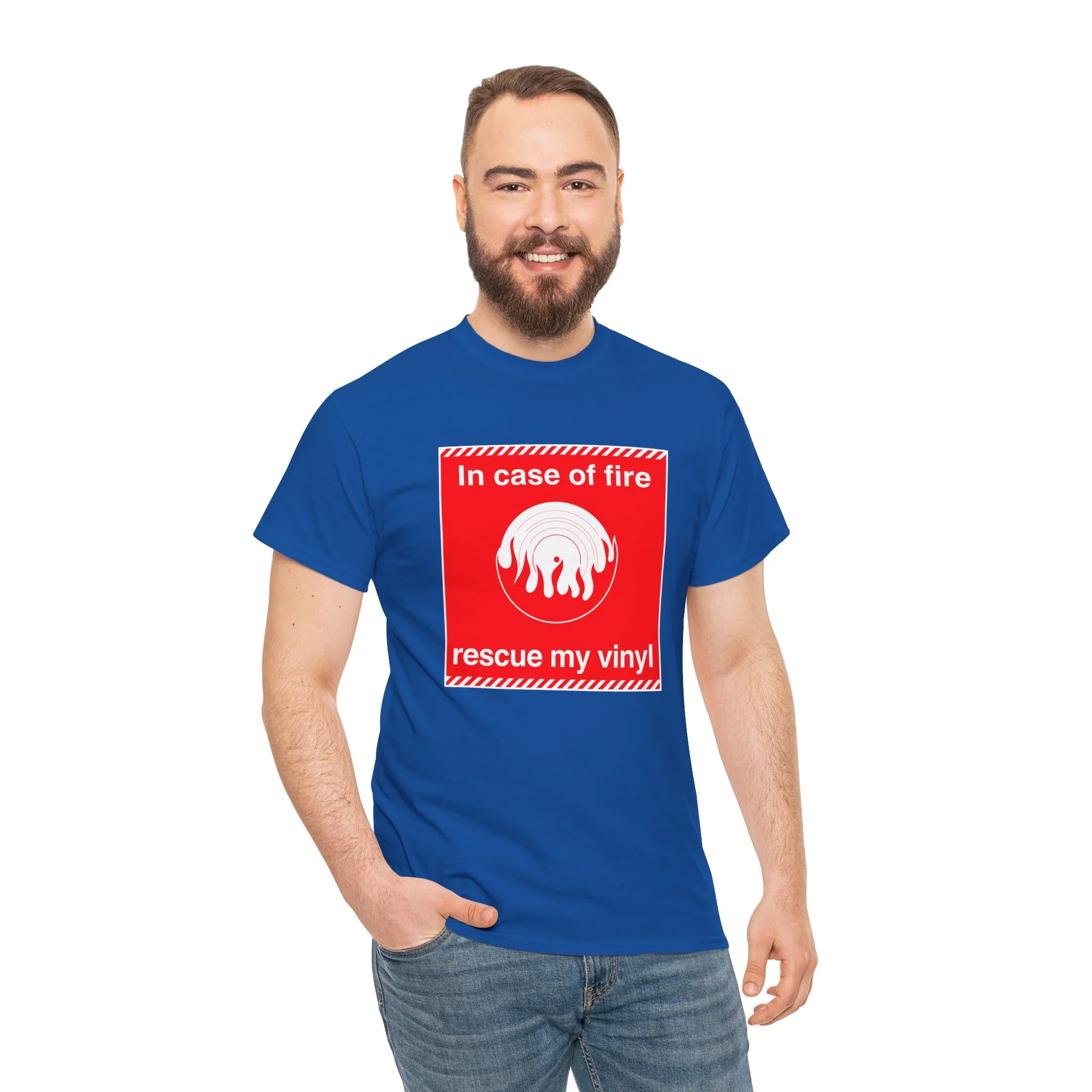 'In Case of Fire, Save My Vinyl' T-Shirt - Image 69